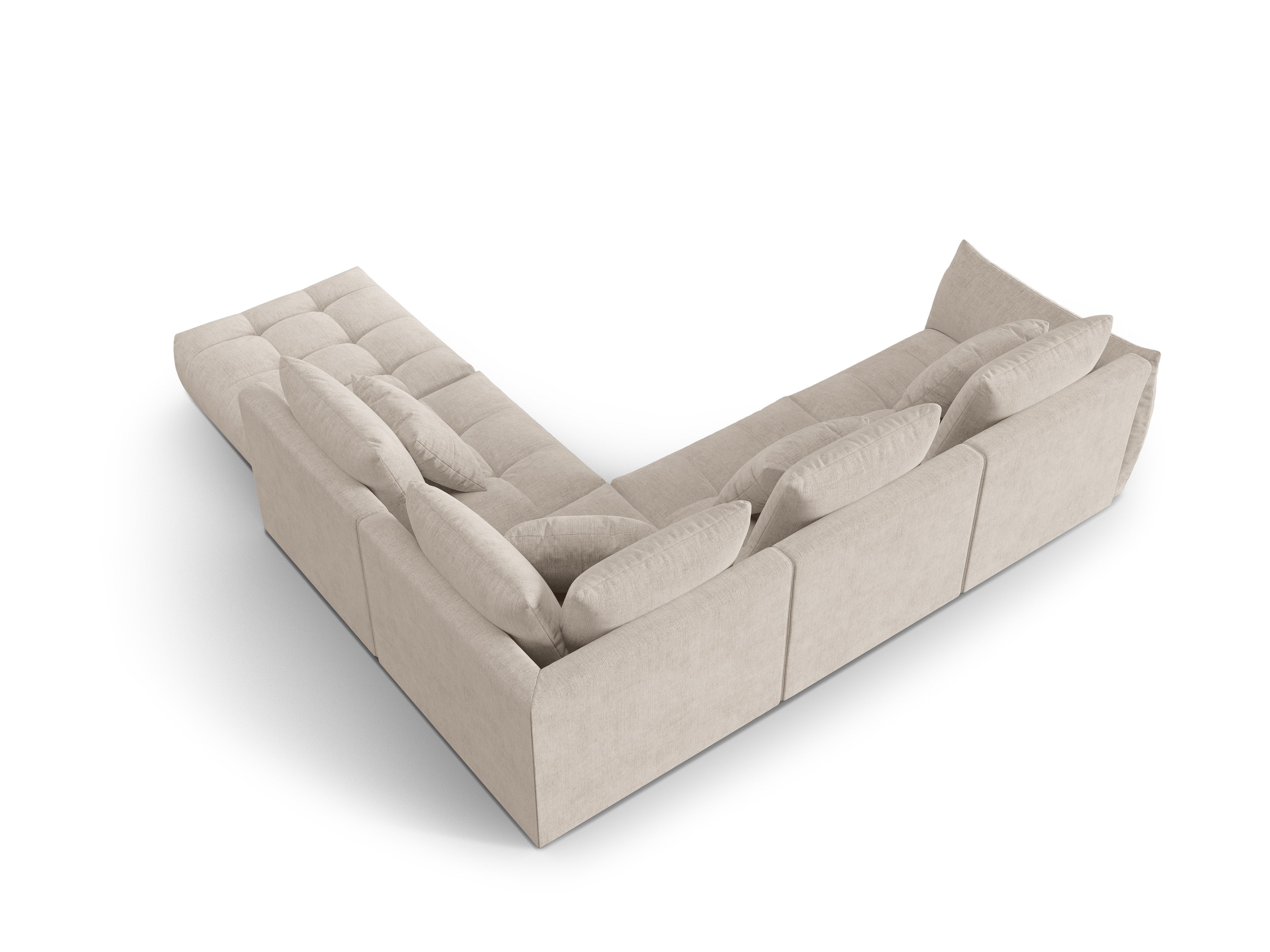 Modular Right Corner Sofa, "Bloom", 4 Seats, Dark Beige, 316x310x95
Made in Europe