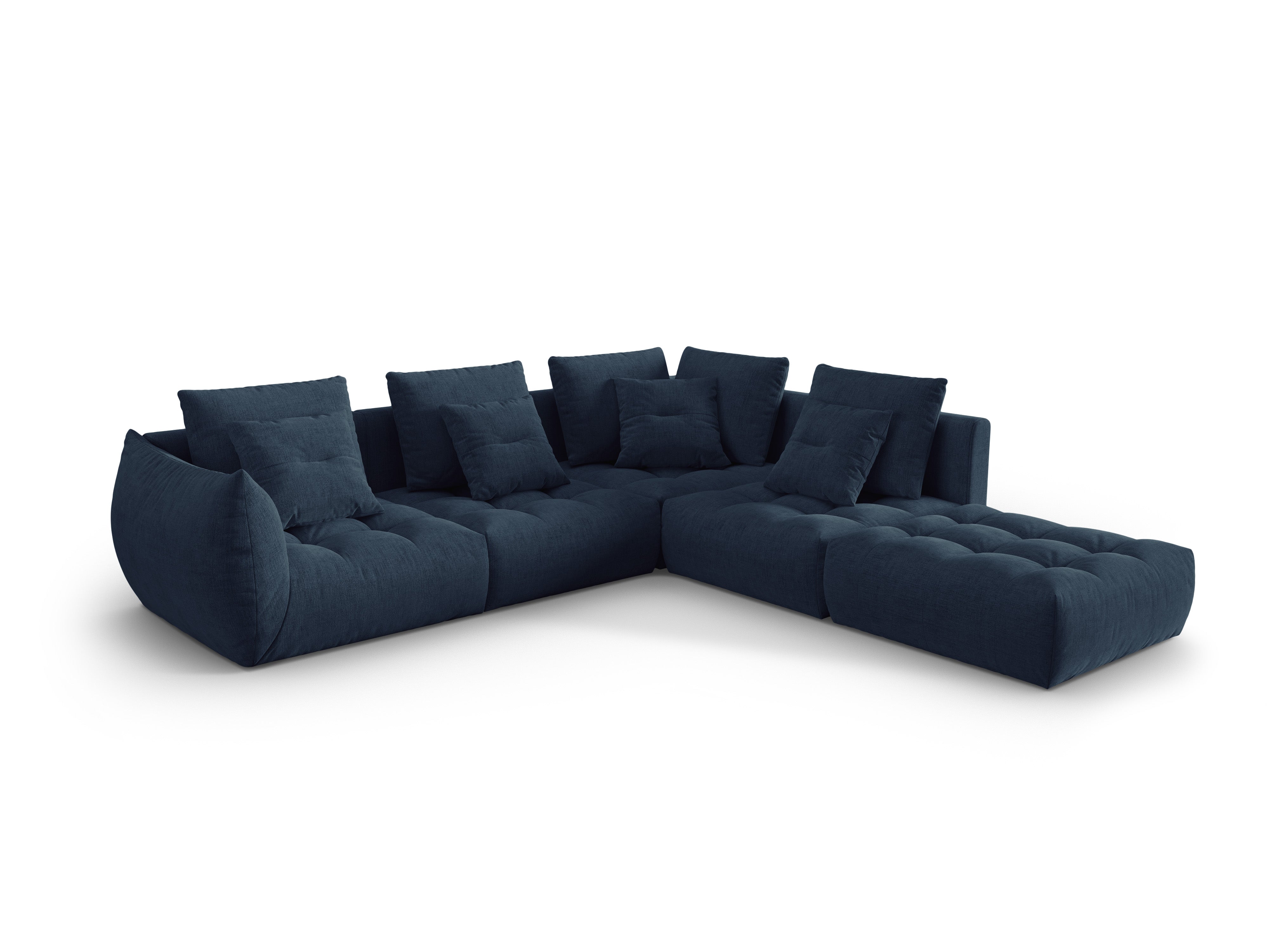 Modular Right Corner Sofa, "Bloom", 4 Seats, Dark Blue, 316x310x95
Made in Europe