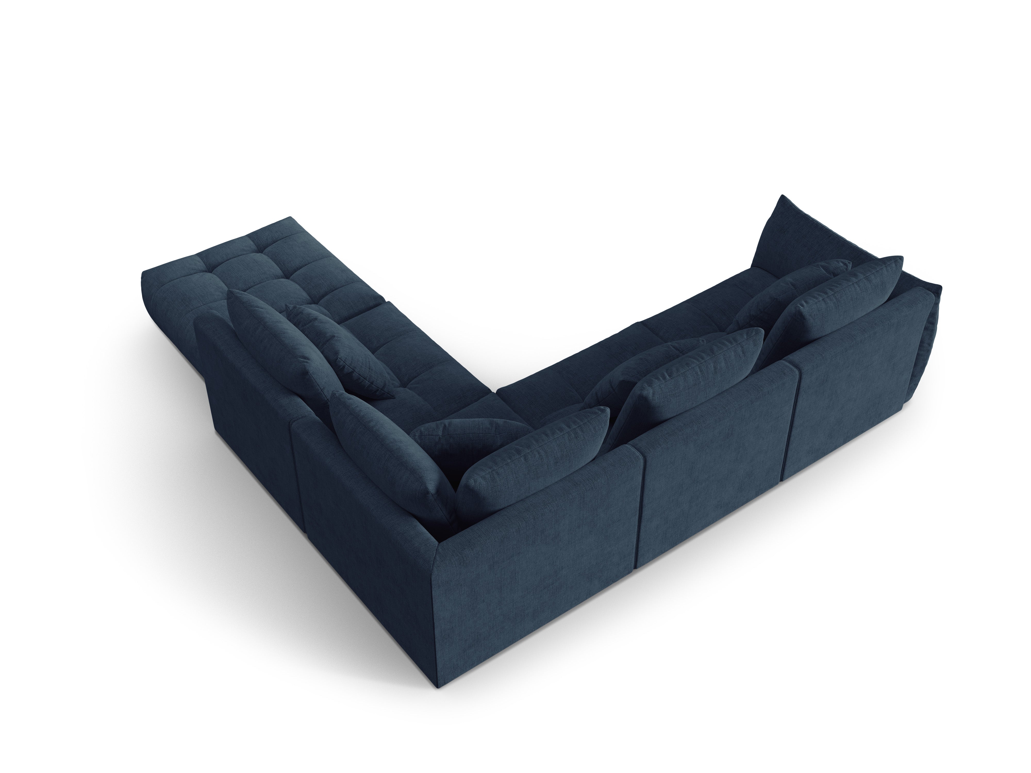 Modular Right Corner Sofa, "Bloom", 4 Seats, Dark Blue, 316x310x95
Made in Europe