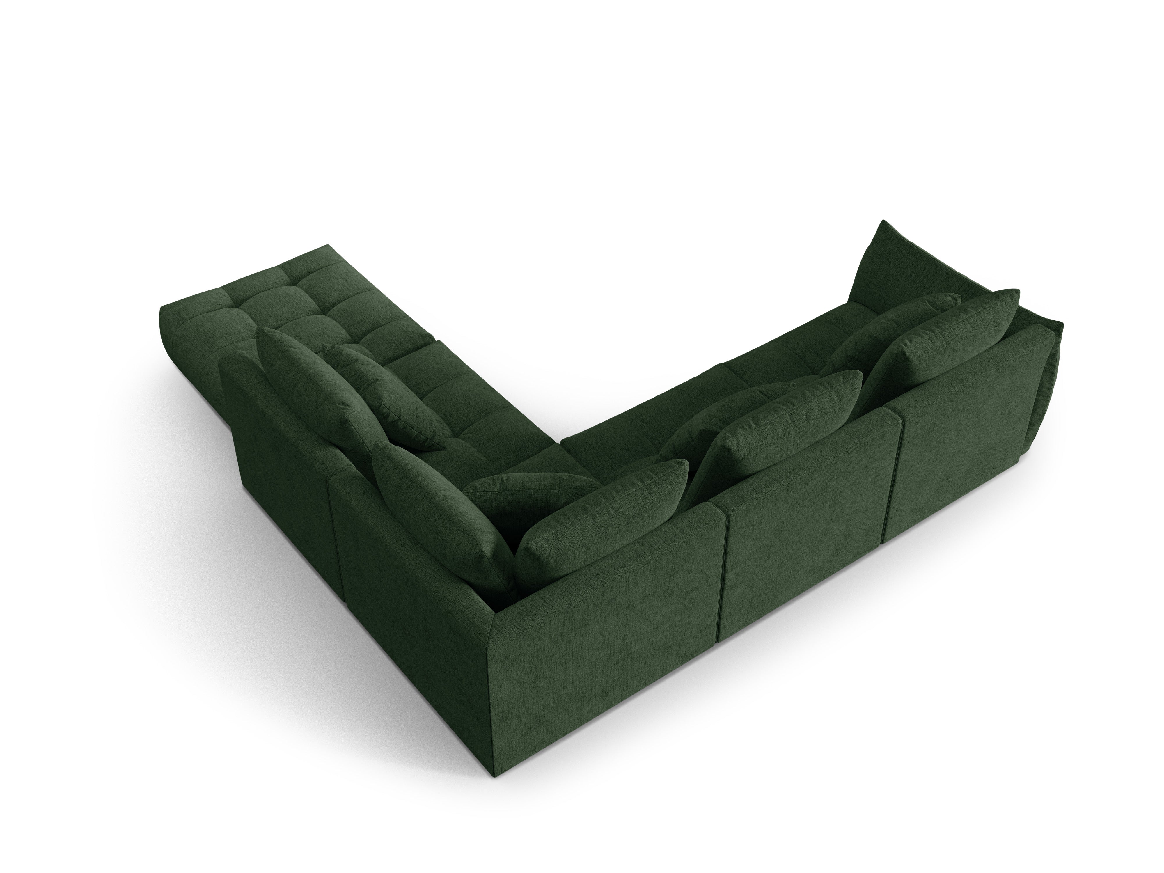 Modular Right Corner Sofa, "Bloom", 4 Seats, Moss Green, 316x310x95
Made in Europe