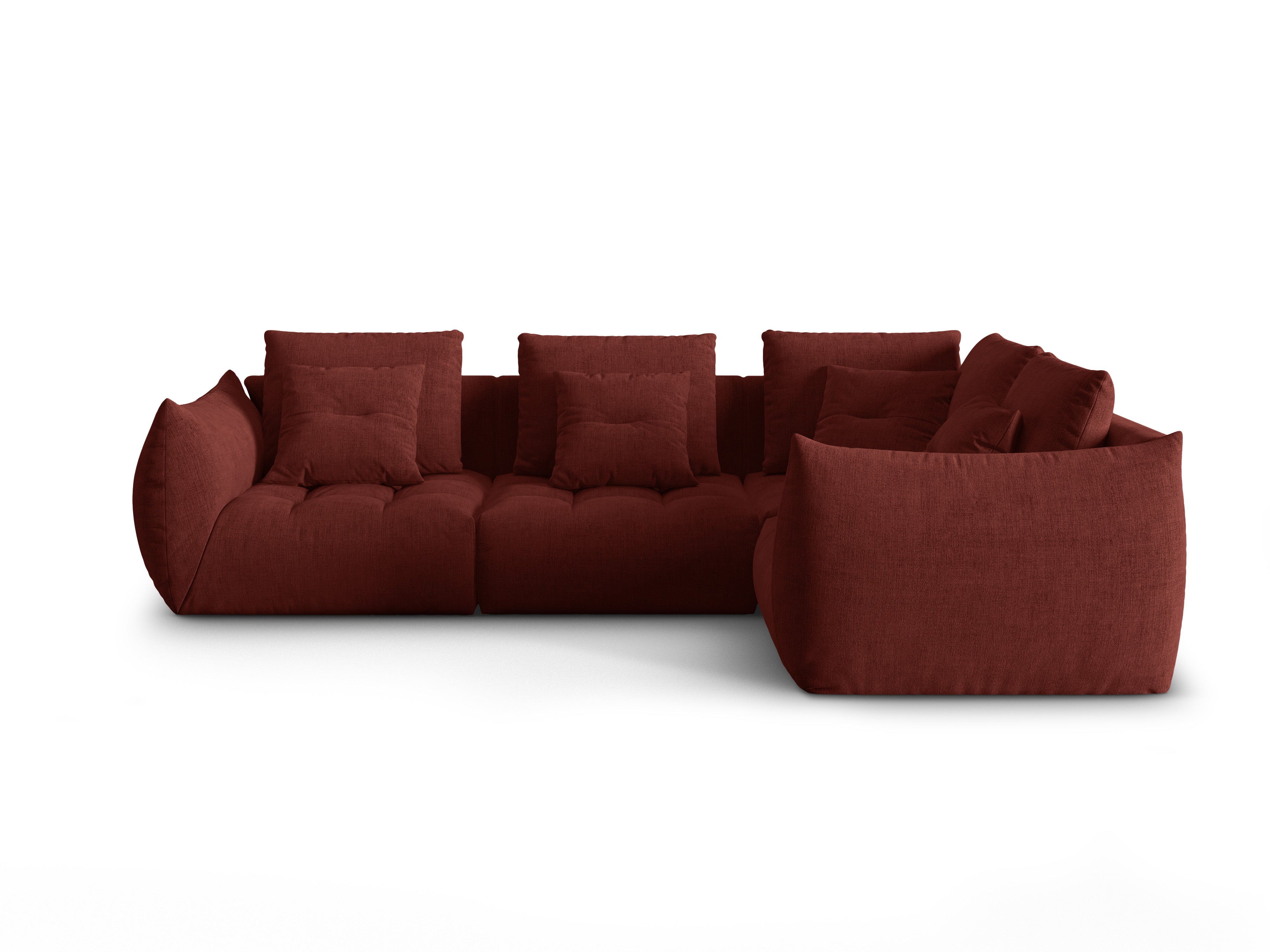 Modularer rechter Ecksofa, "Bloom", 3 Sitze, rot, 316x216x95
In Europa gemacht