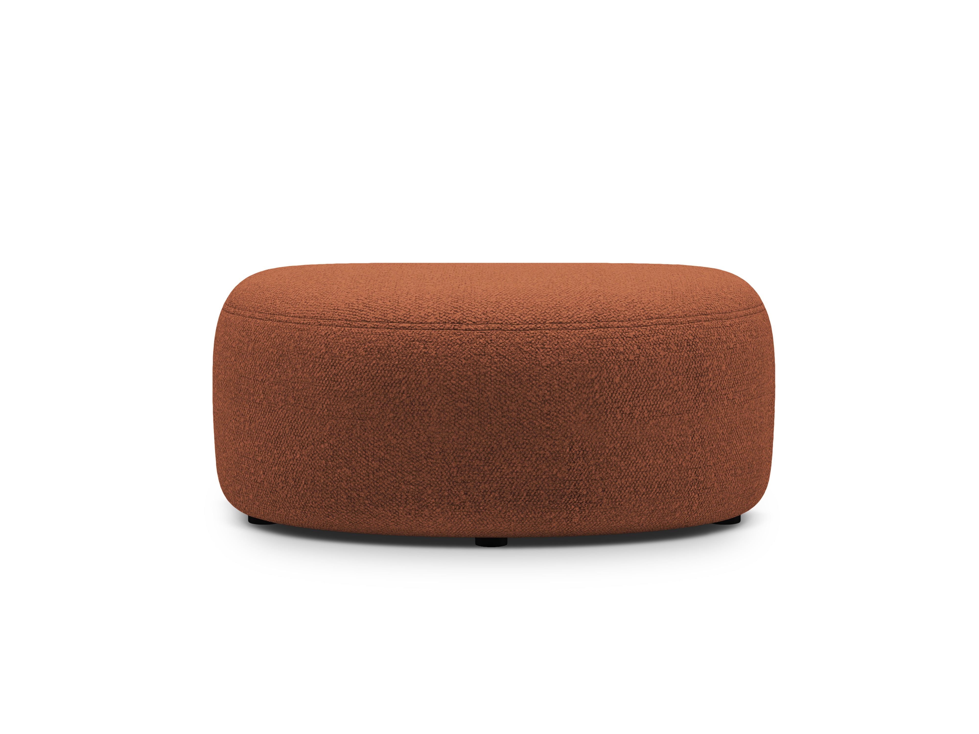 Puf KATE terrakotta Boucle