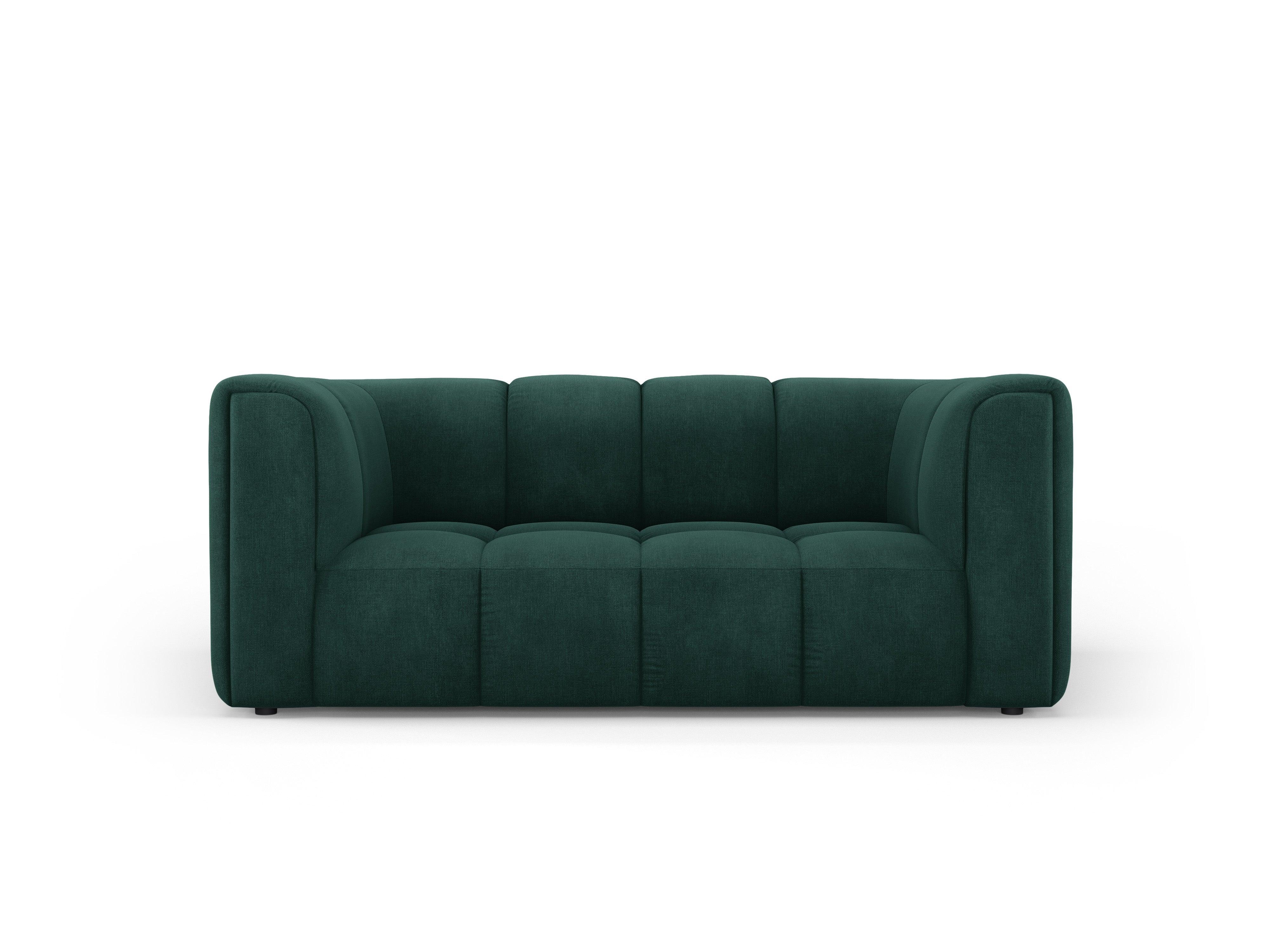 FRANCESCA 2-seater sofa bottle green chenille Milo Casa Eye on Design