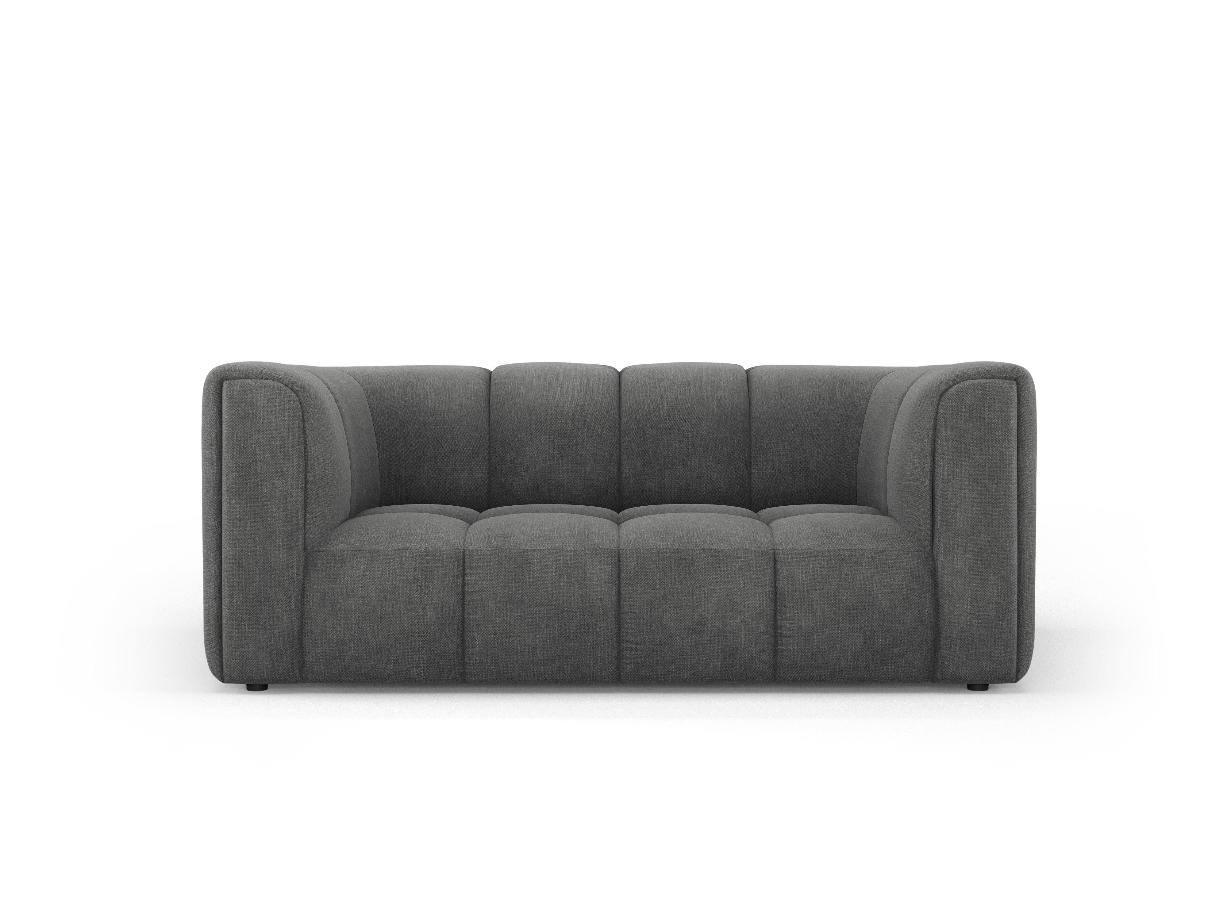 FRANCESCA 2 seater sofa dark grey chenille Milo Casa Eye on Design