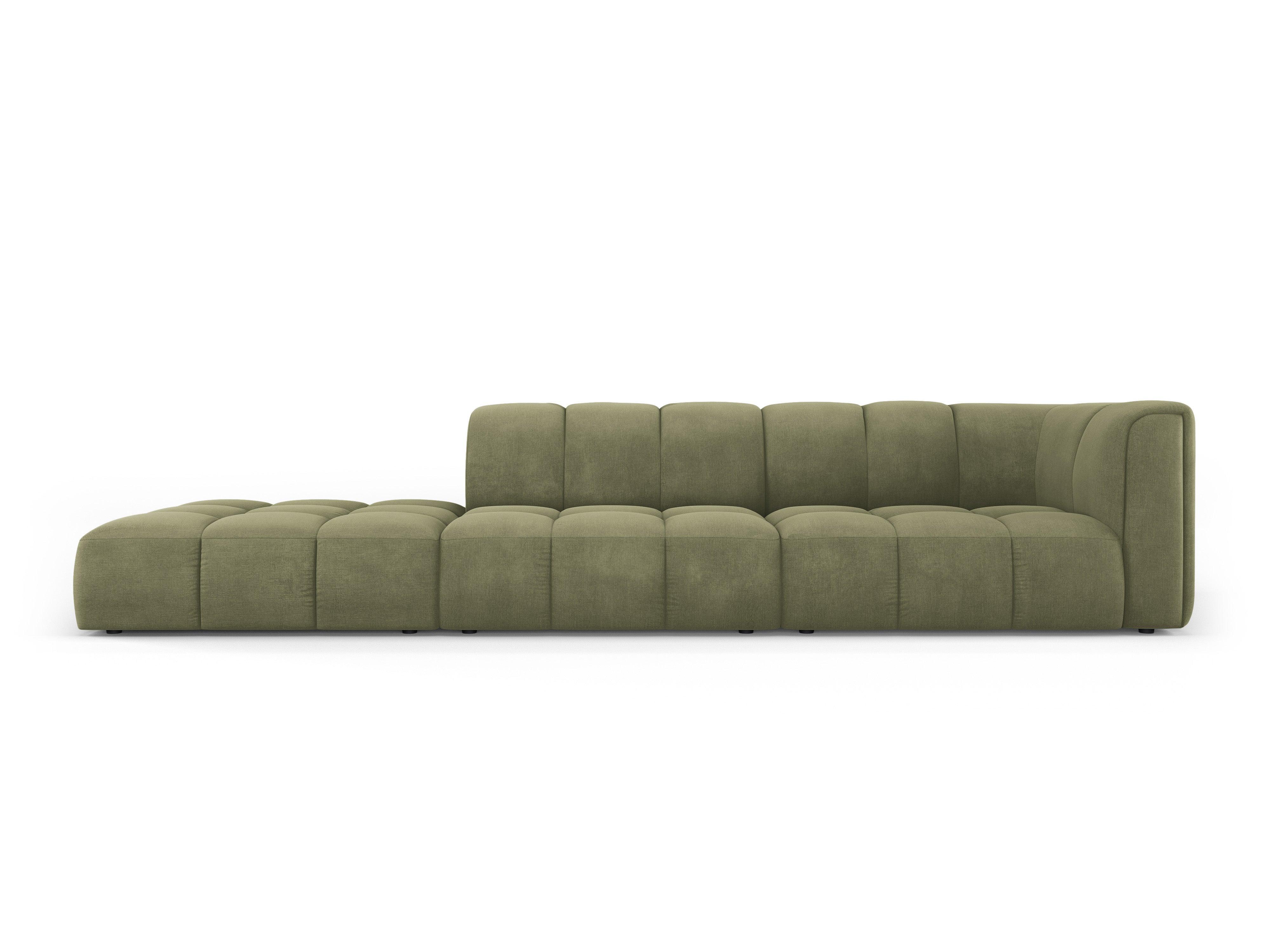 Sofa left FRANCESCA light green chenille Milo Casa Eye on Design