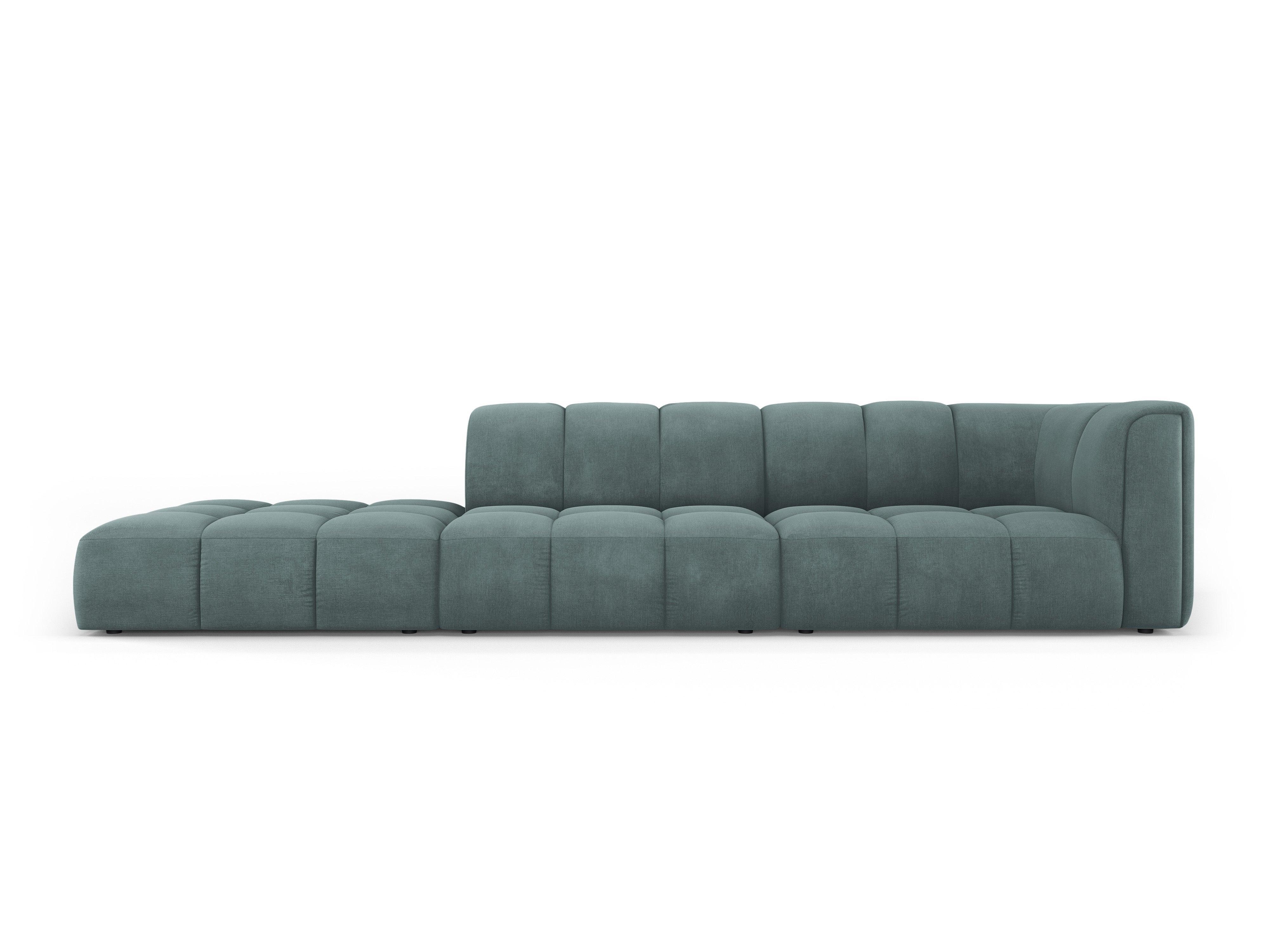 Sofa left FRANCESCA sea green chenille Milo Casa Eye on Design