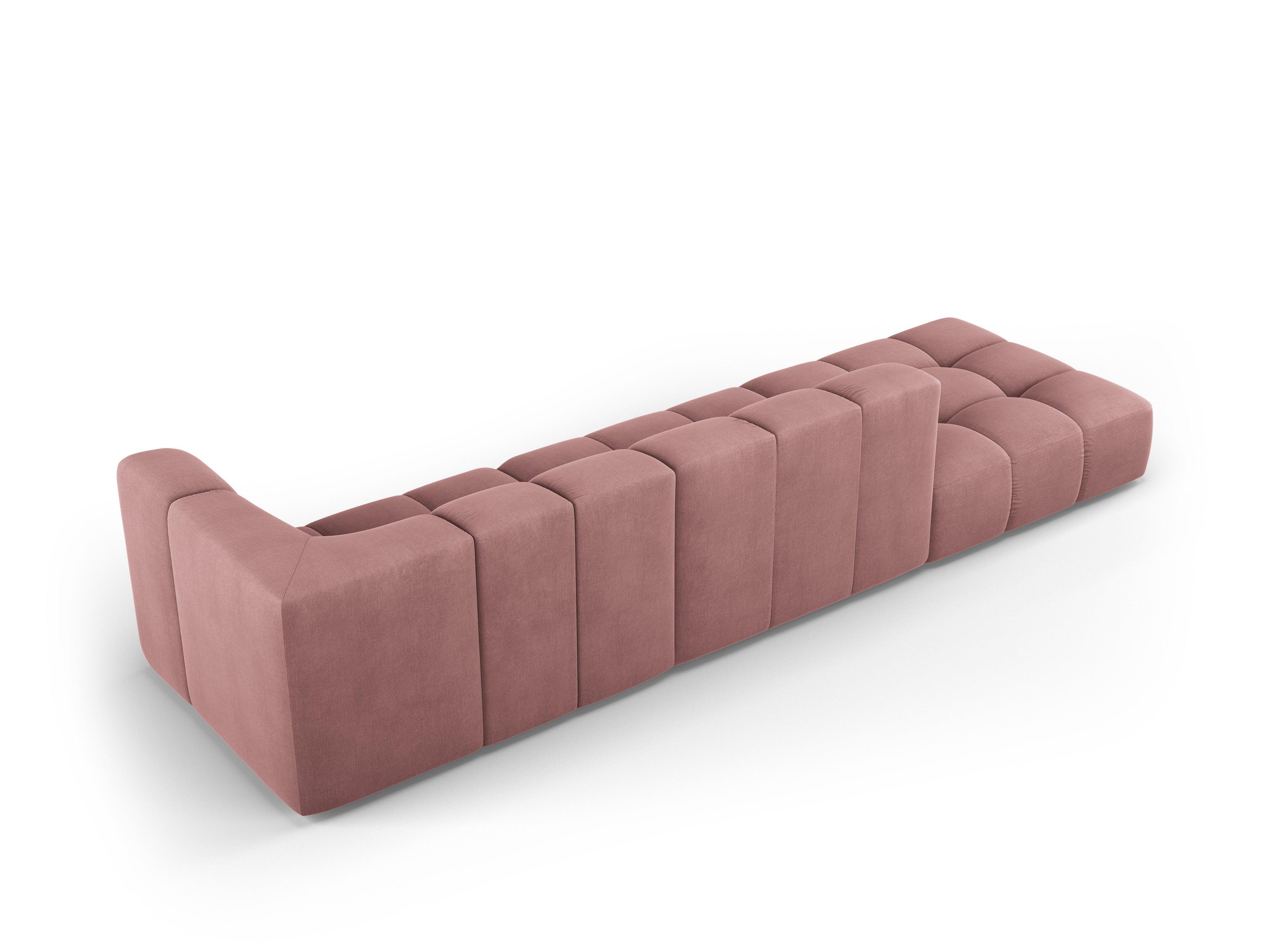 Sofa left FRANCESCA pink chenille Milo Casa Eye on Design