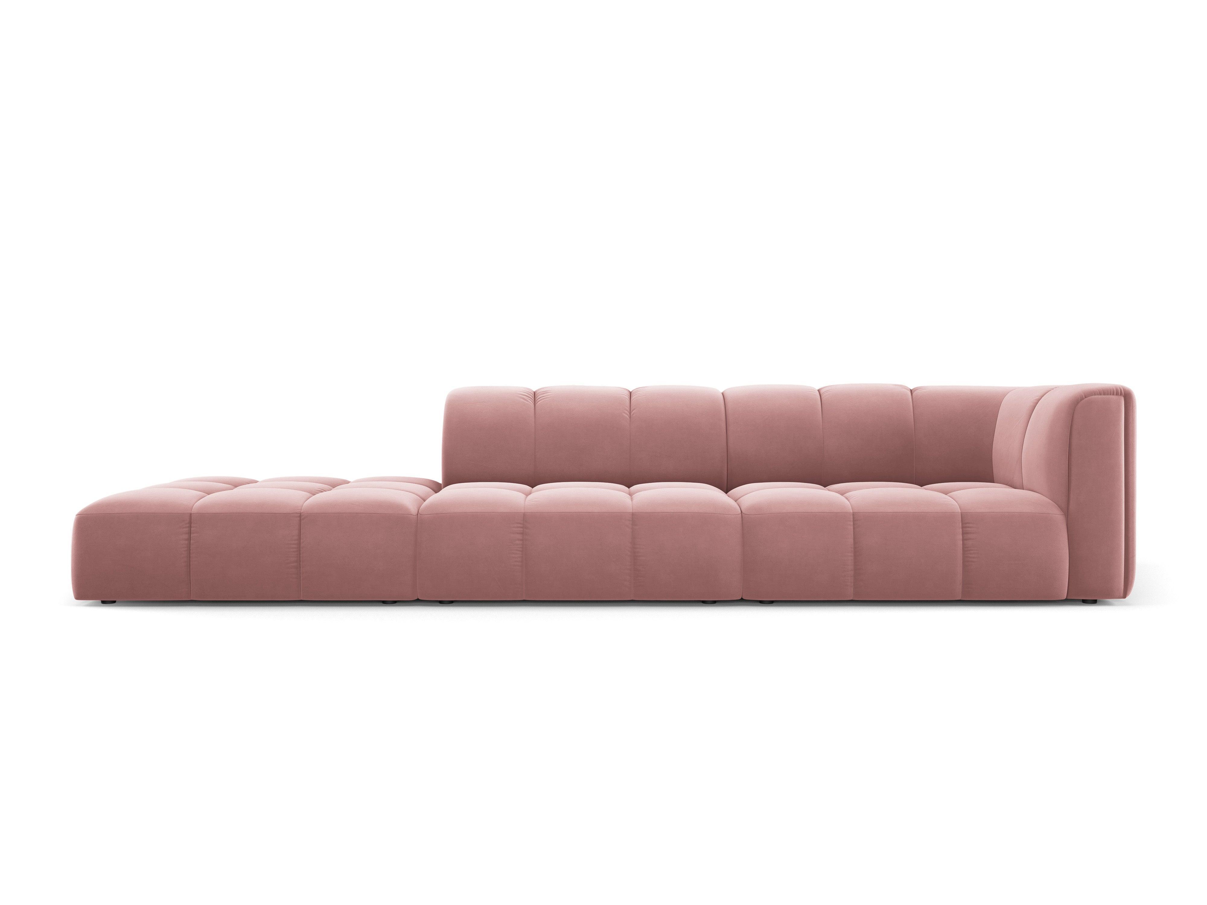 Sofa velvet left FRANCESCA pink Milo Casa Eye on Design