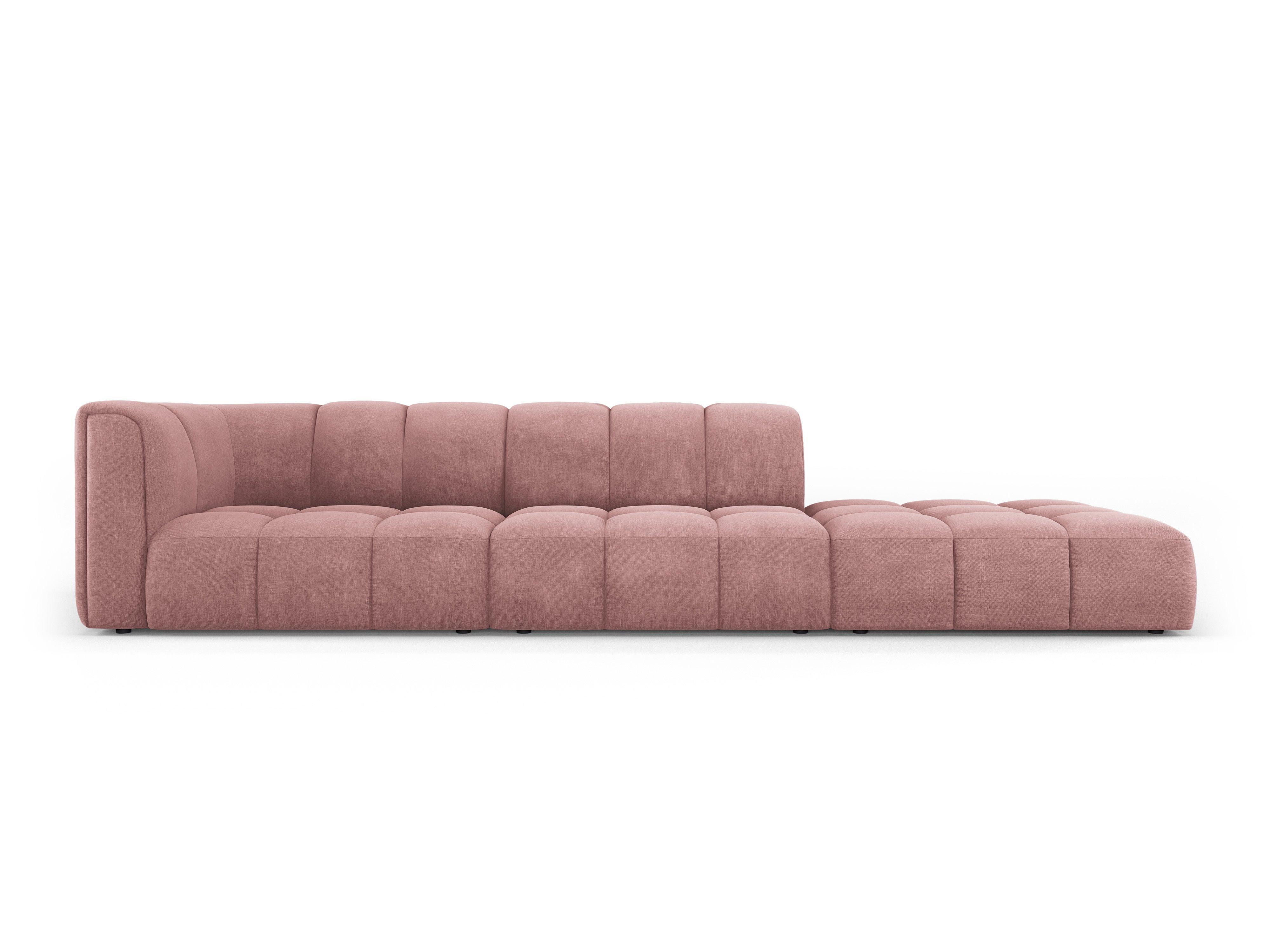 FRANCESCA right side sofa pink chenille Milo Casa Eye on Design