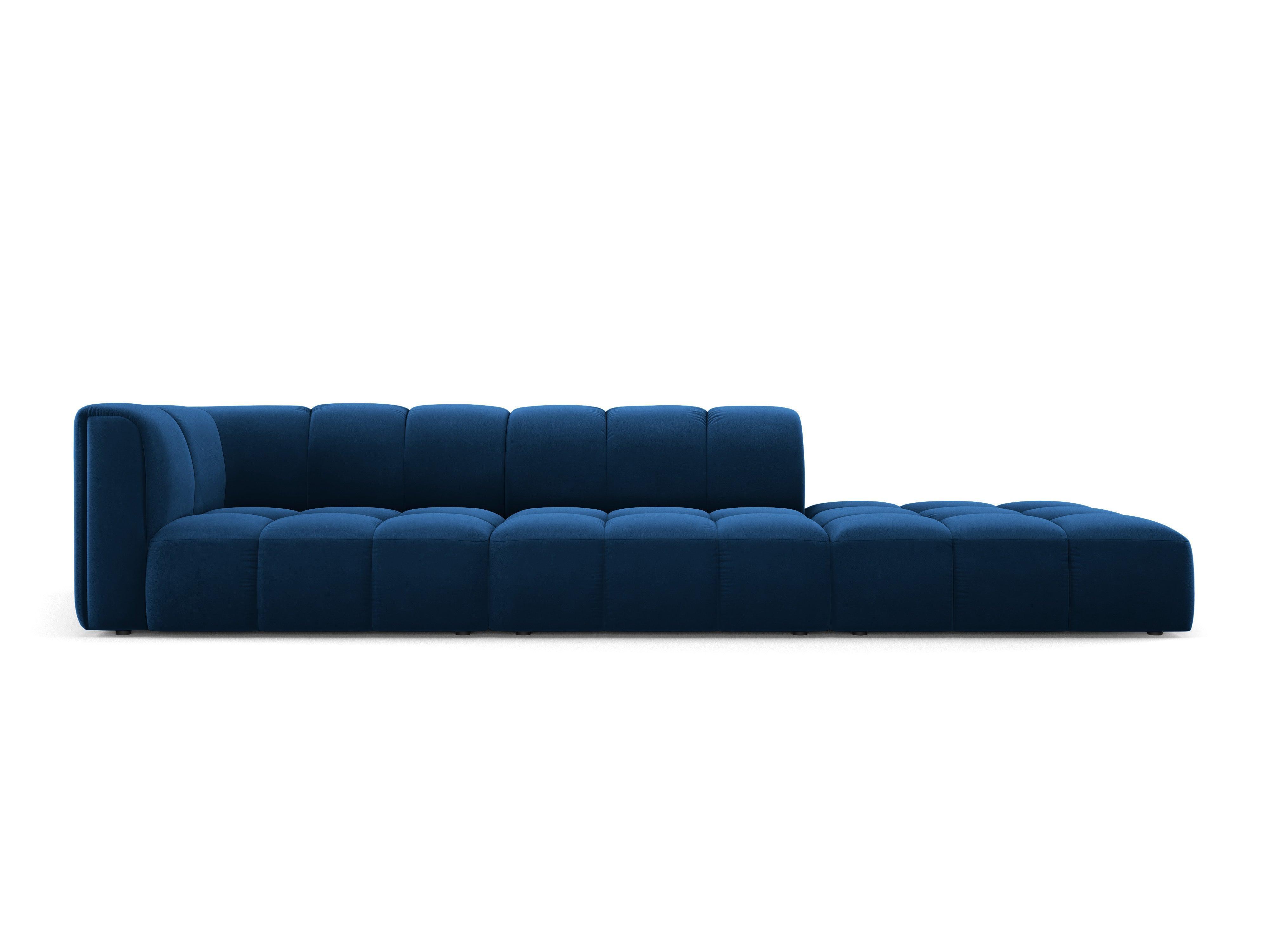 Velvet sofa right side FRANCESCA royal blue Milo Casa Eye on Design