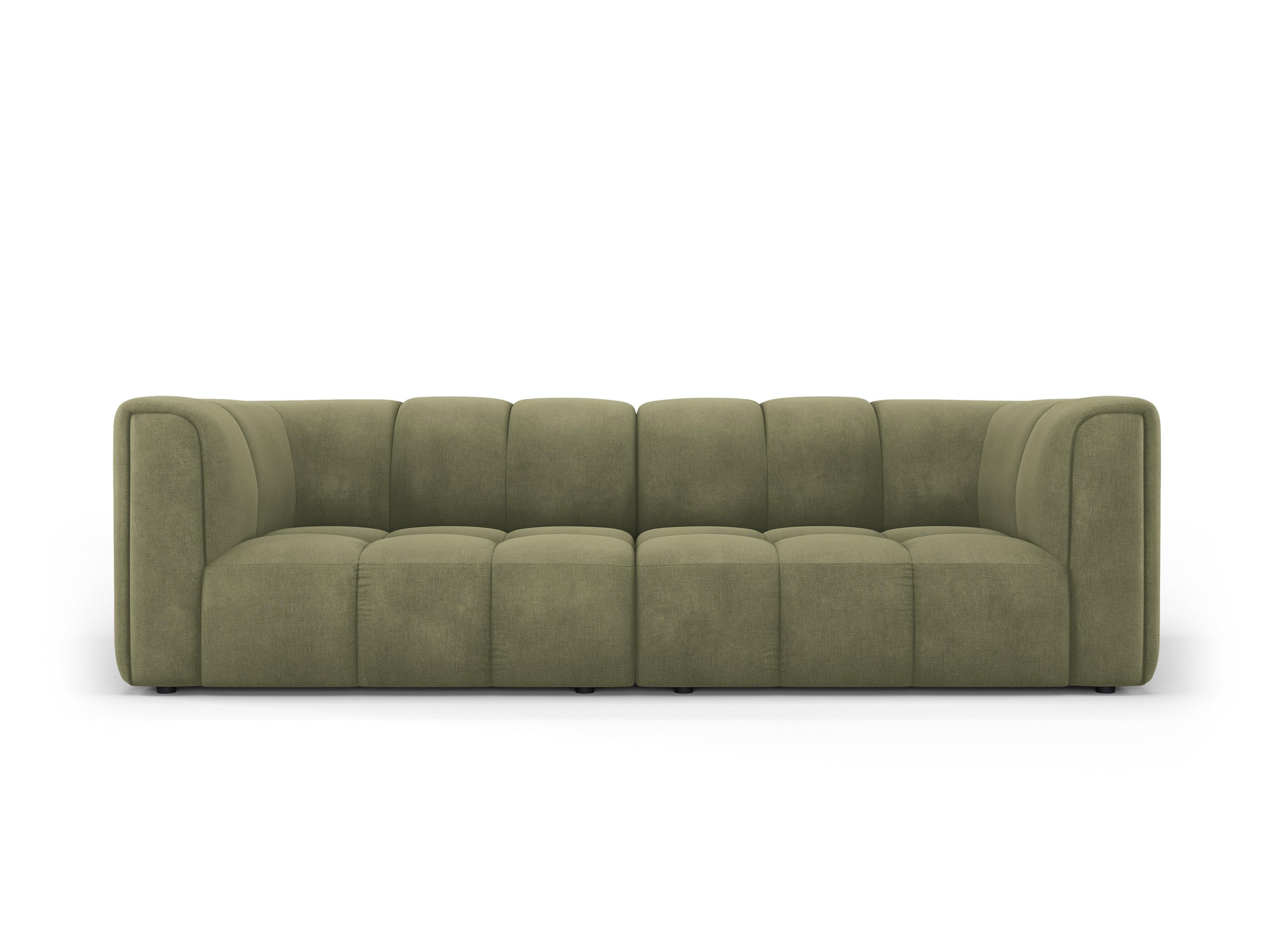 FRANCESCA 3 seater sofa light green chenille Milo Casa Eye on Design