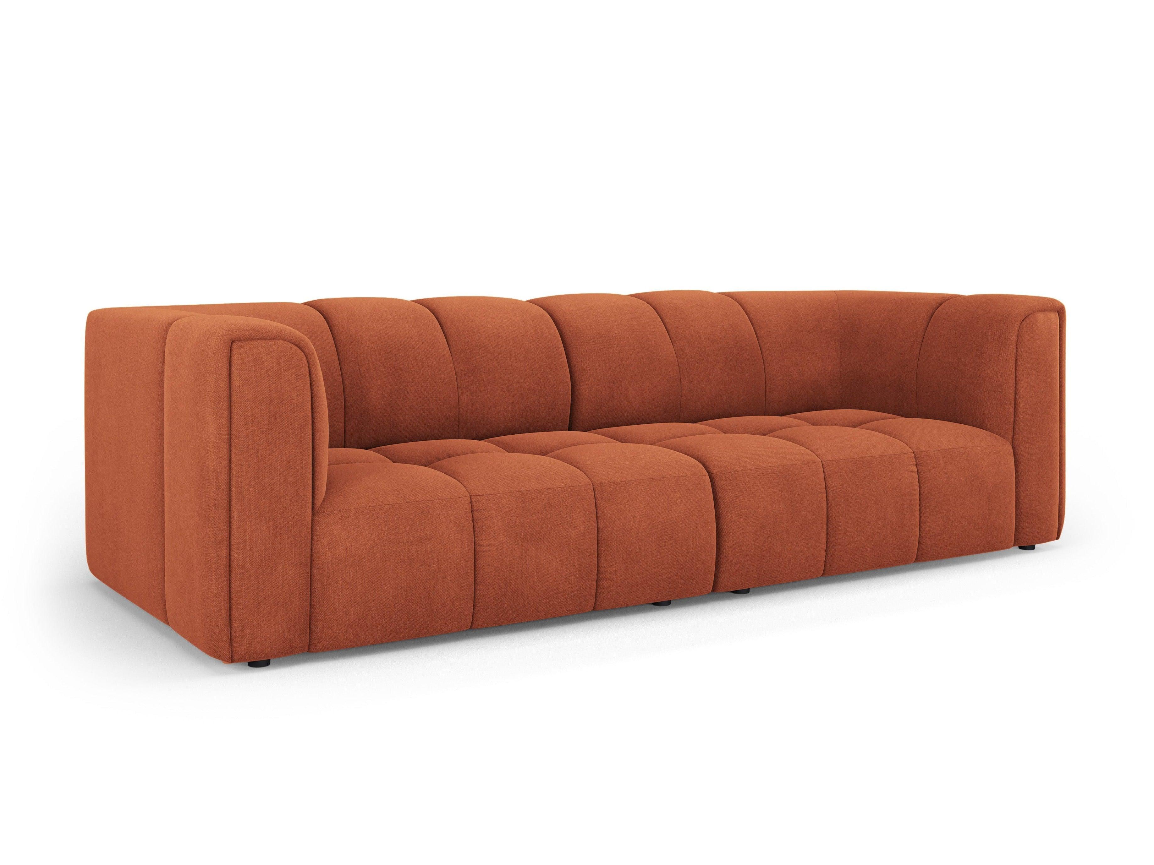 FRANCESCA 3 seater sofa terracotta chenille Milo Casa Eye on Design