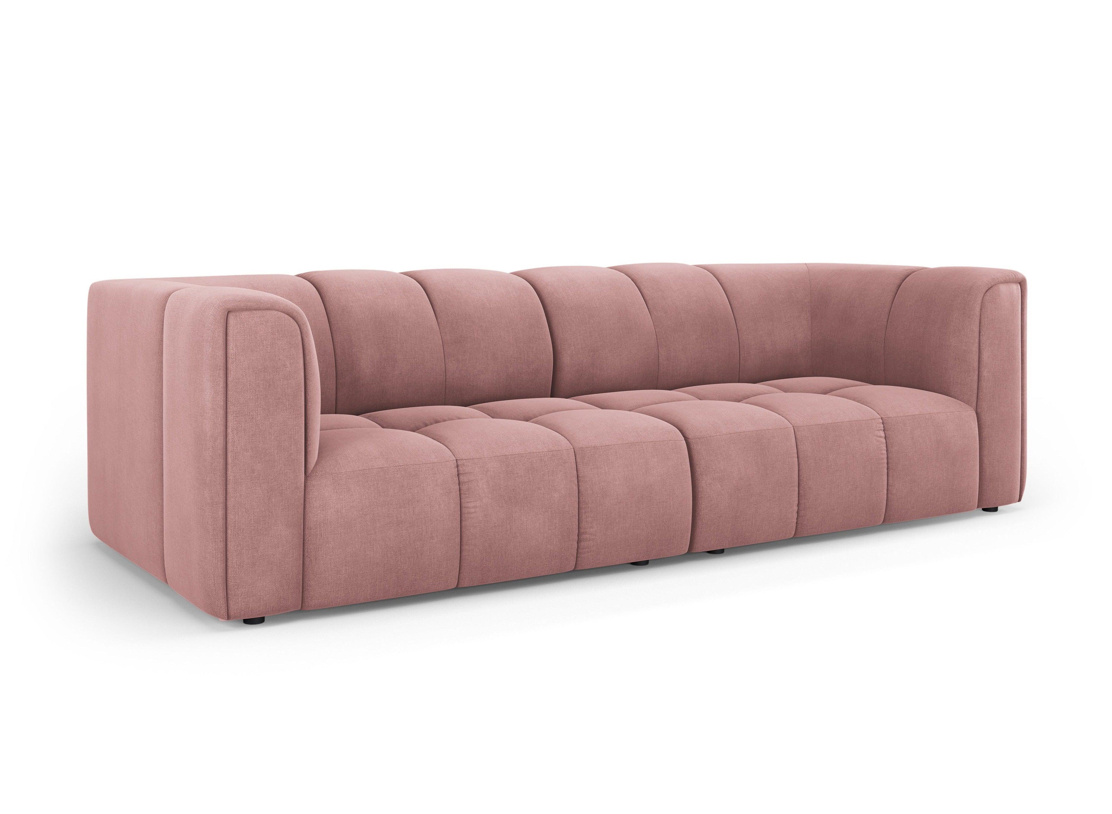 FRANCESCA 3-seater sofa pink chenille Milo Casa Eye on Design