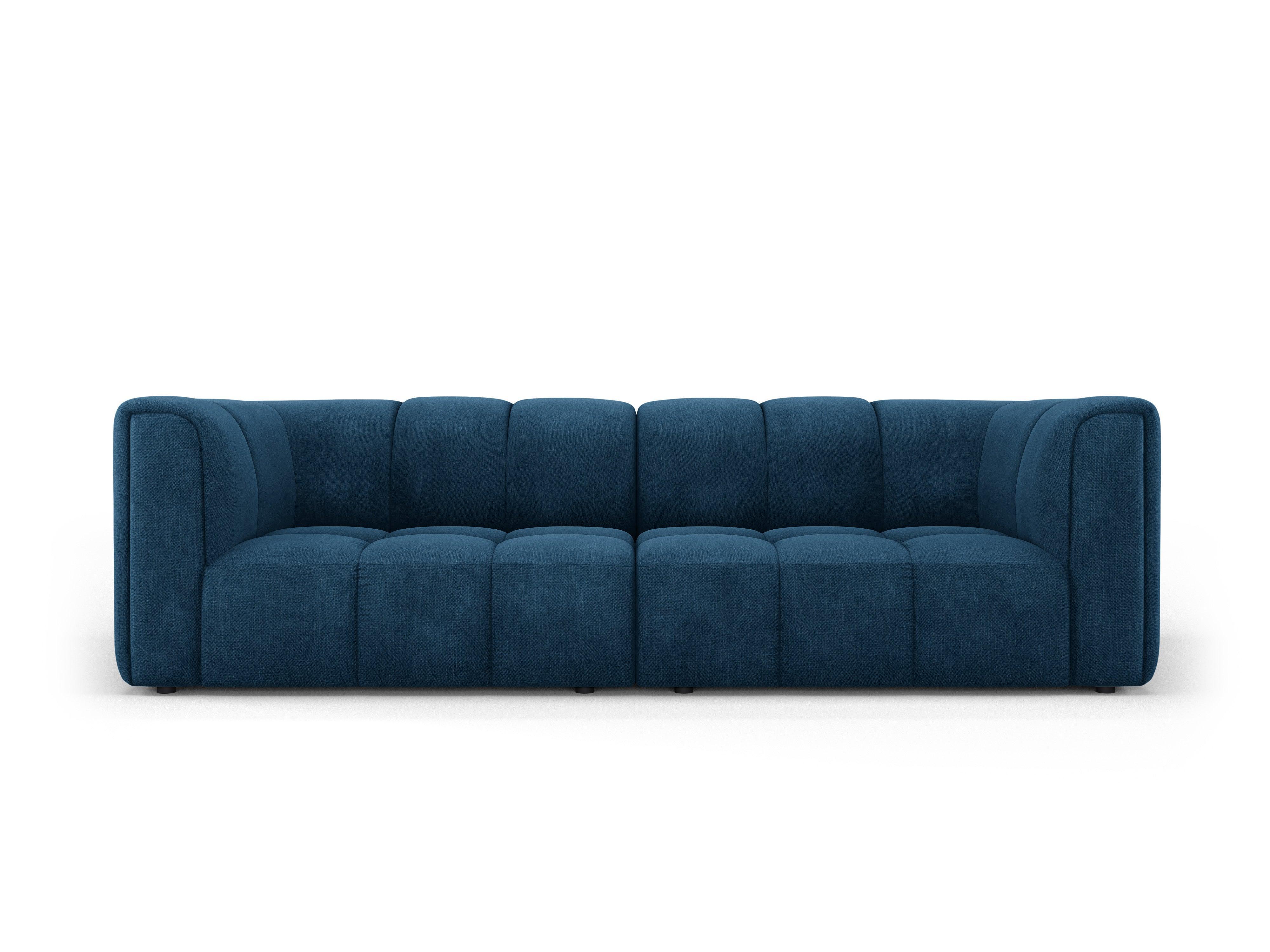 FRANCESCA 3 seater sofa royal blue chenille Milo Casa Eye on Design