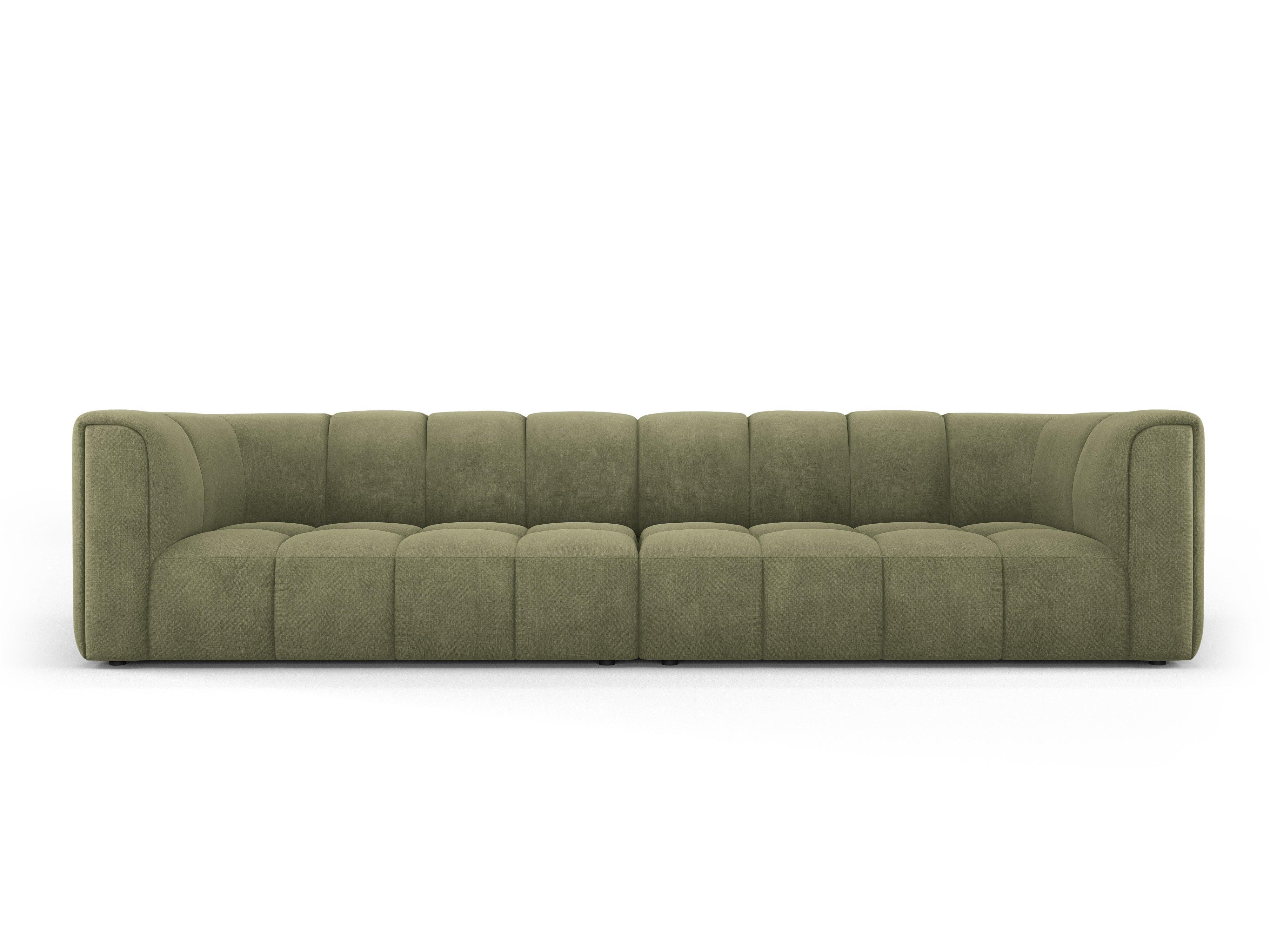 4-seater sofa FRANCESCA light green chenille Milo Casa Eye on Design