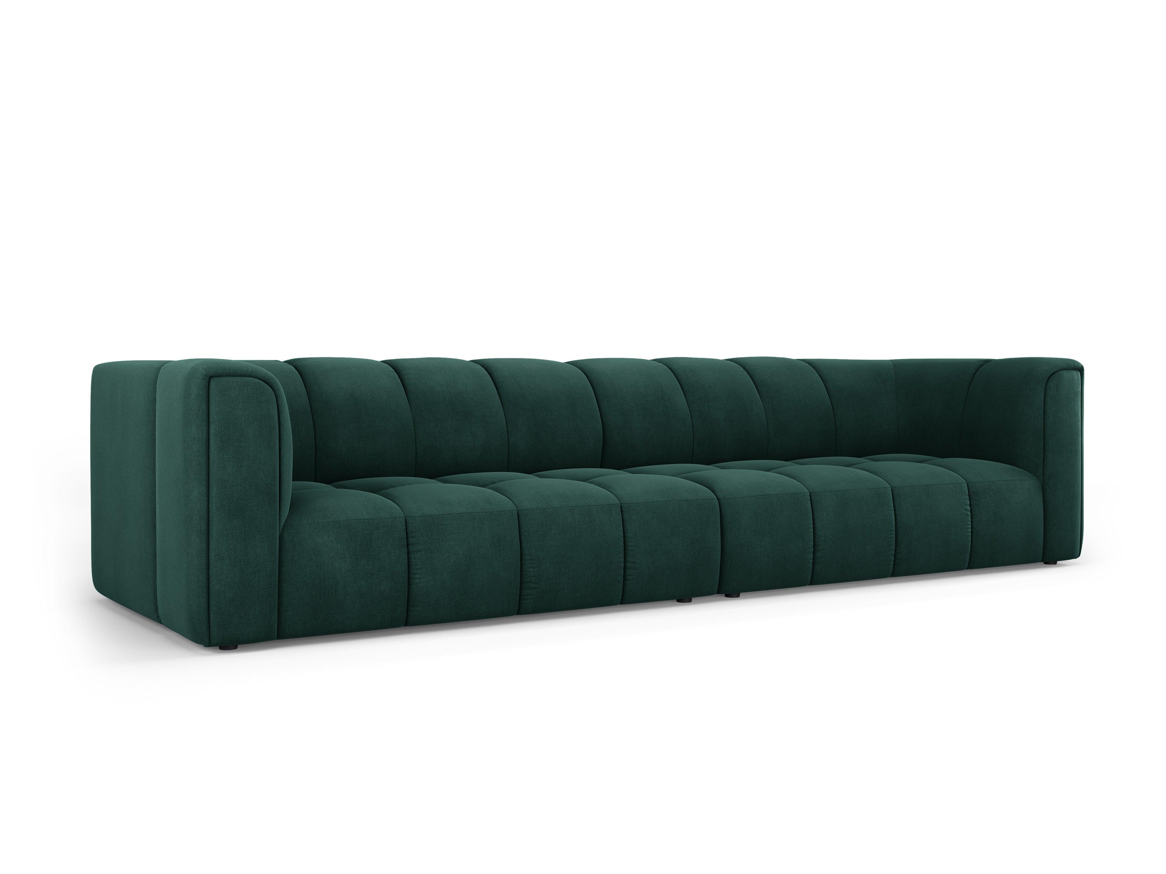 FRANCESCA 4 seater sofa bottle green chenille Milo Casa Eye on Design