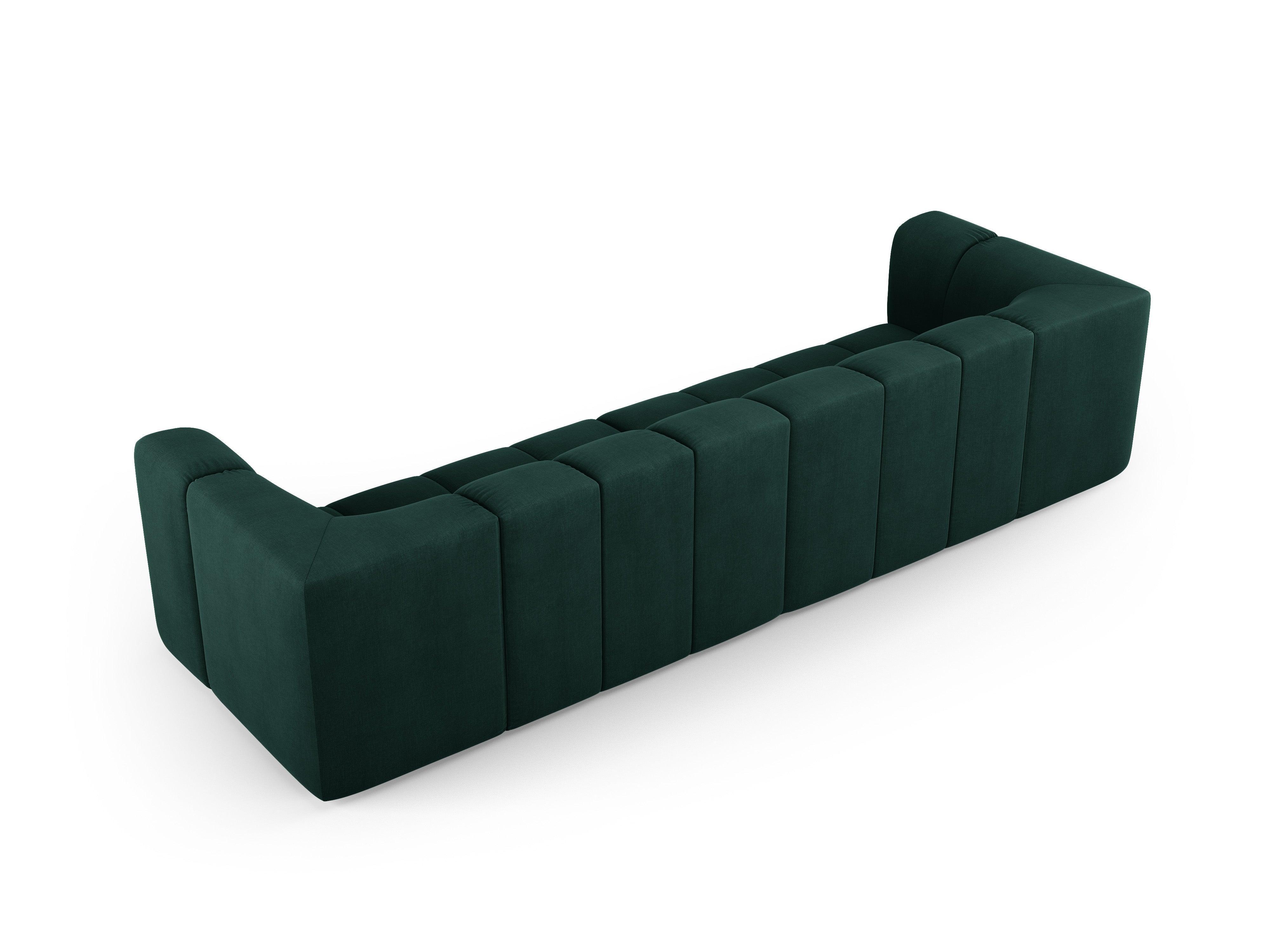 4-seater sofa FRANCESCA bottled green chenille Milo Casa Eye on Design