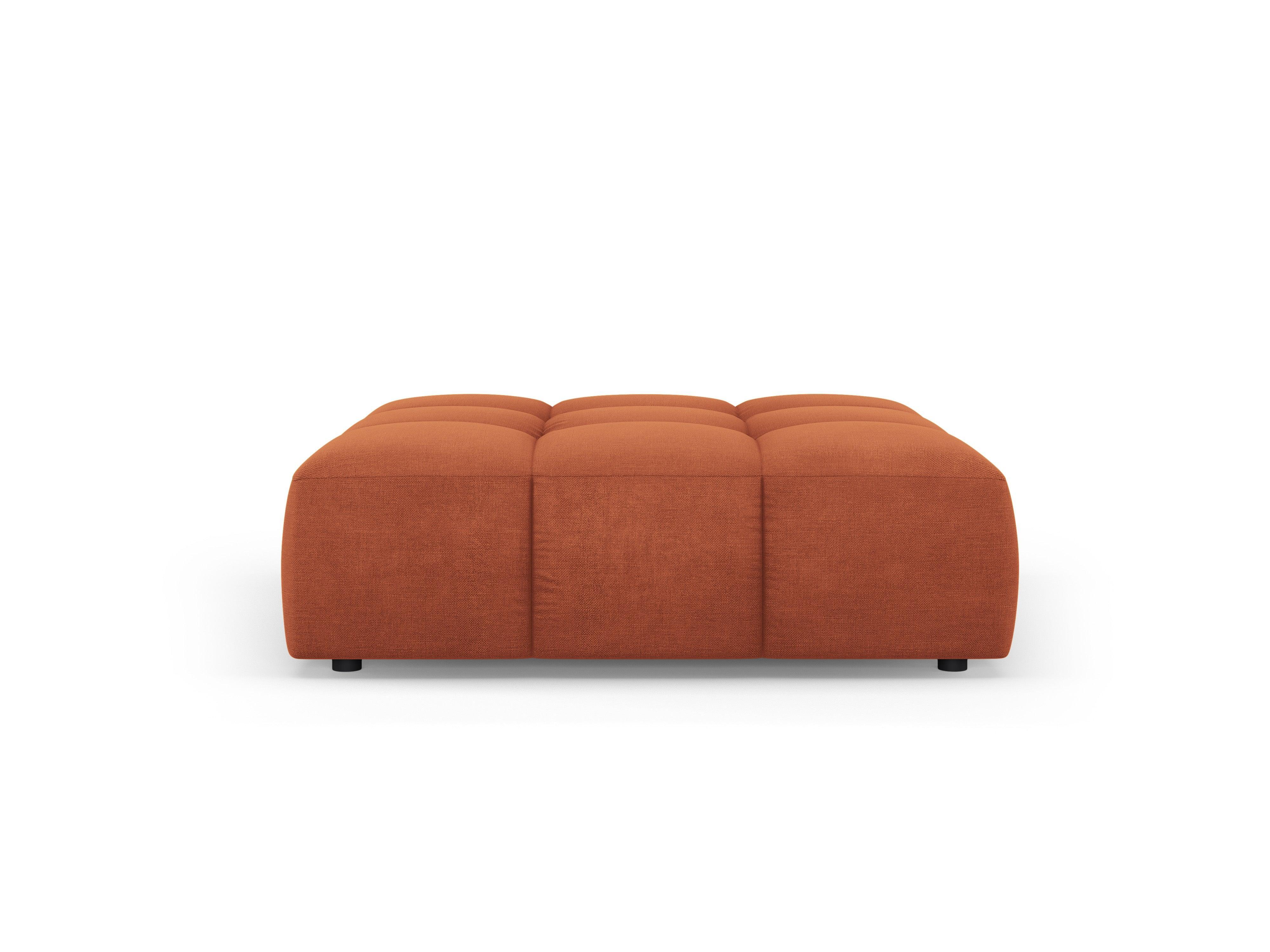 FRANCESCA terracotta chenille pouf Milo Casa Eye on Design