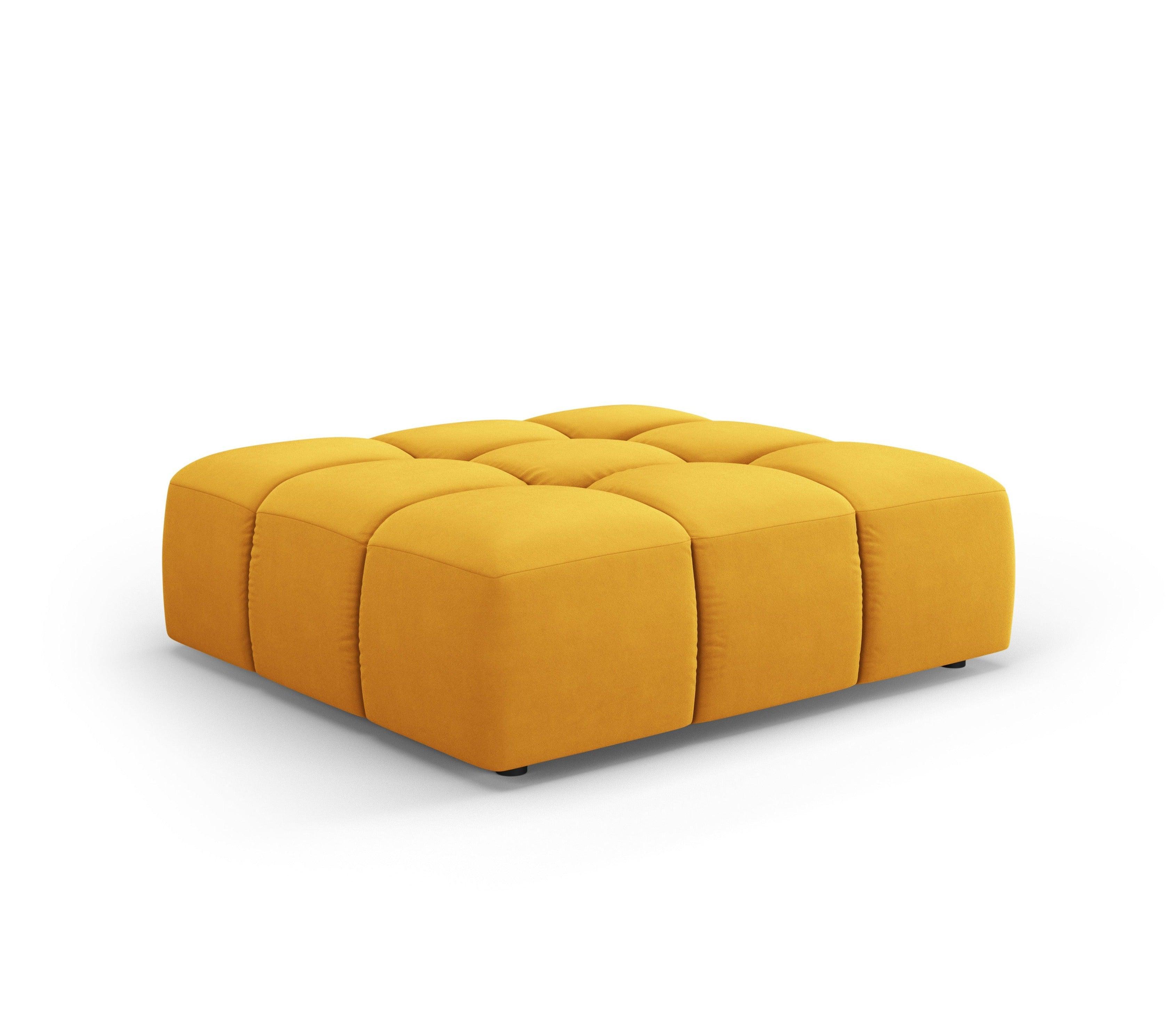 FRANCESCA velvet pouffe yellow Milo Casa Eye on Design