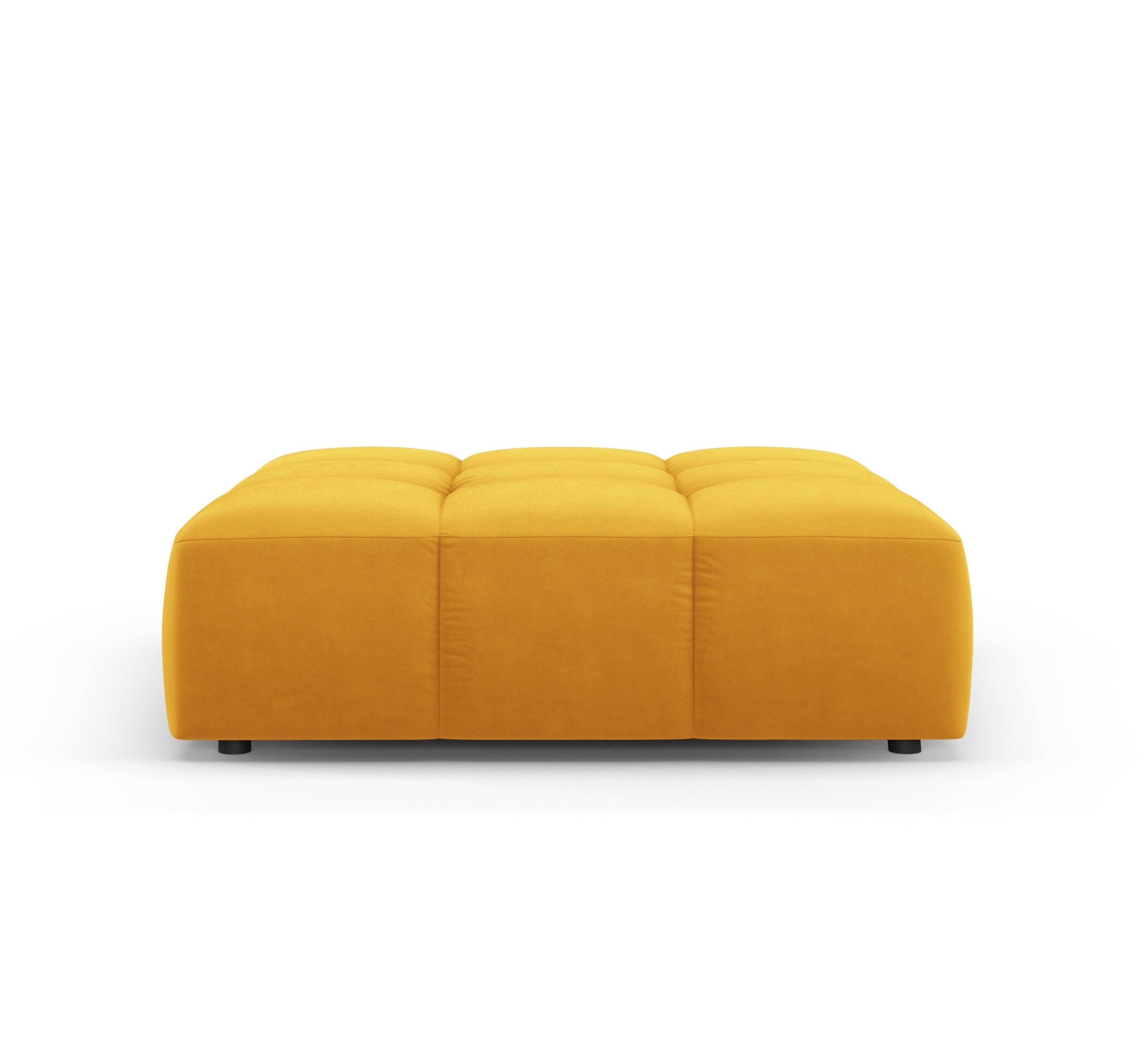 FRANCESCA velvet pouffe yellow Milo Casa Eye on Design