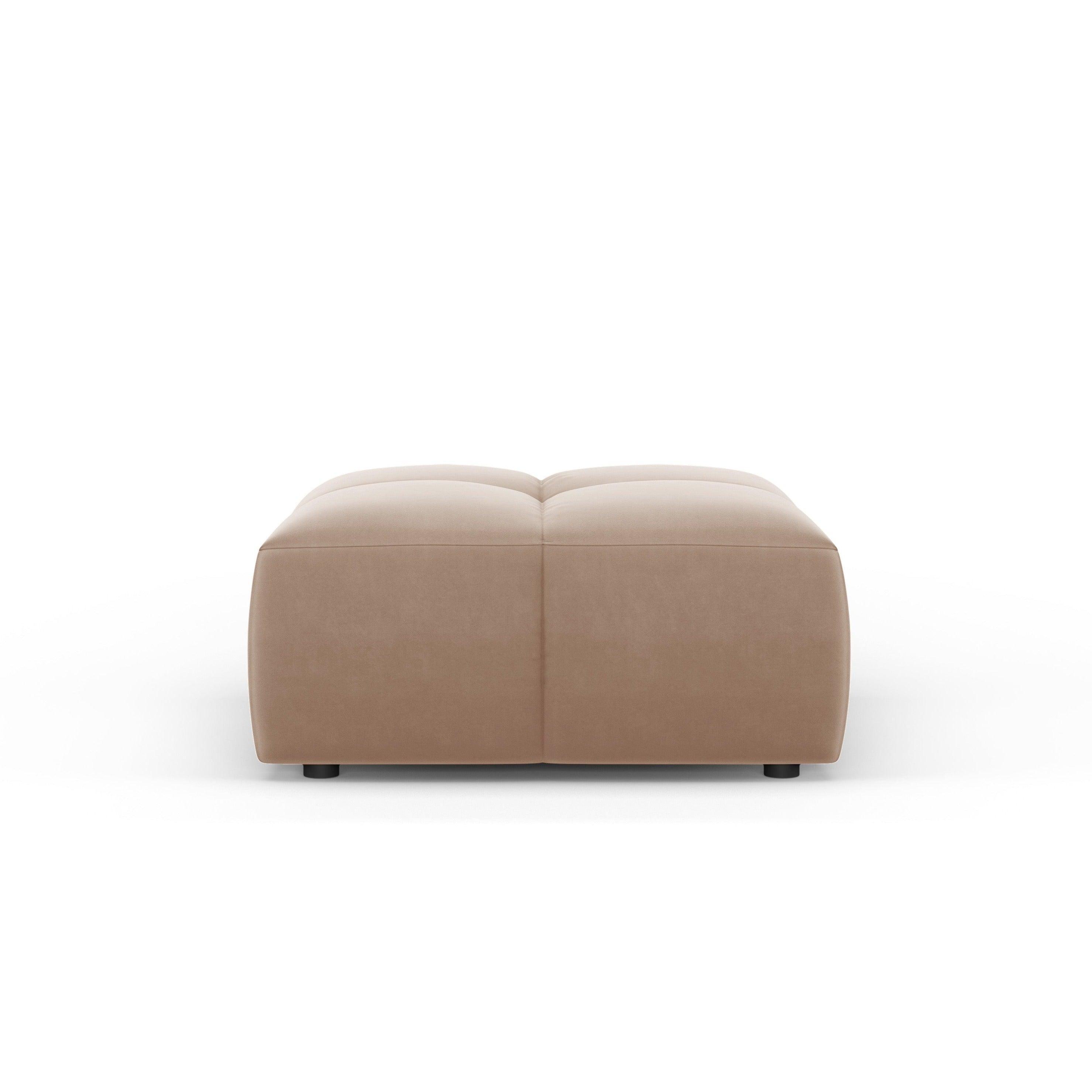 FRANCESCA velvet footstool beige Milo Casa Eye on Design