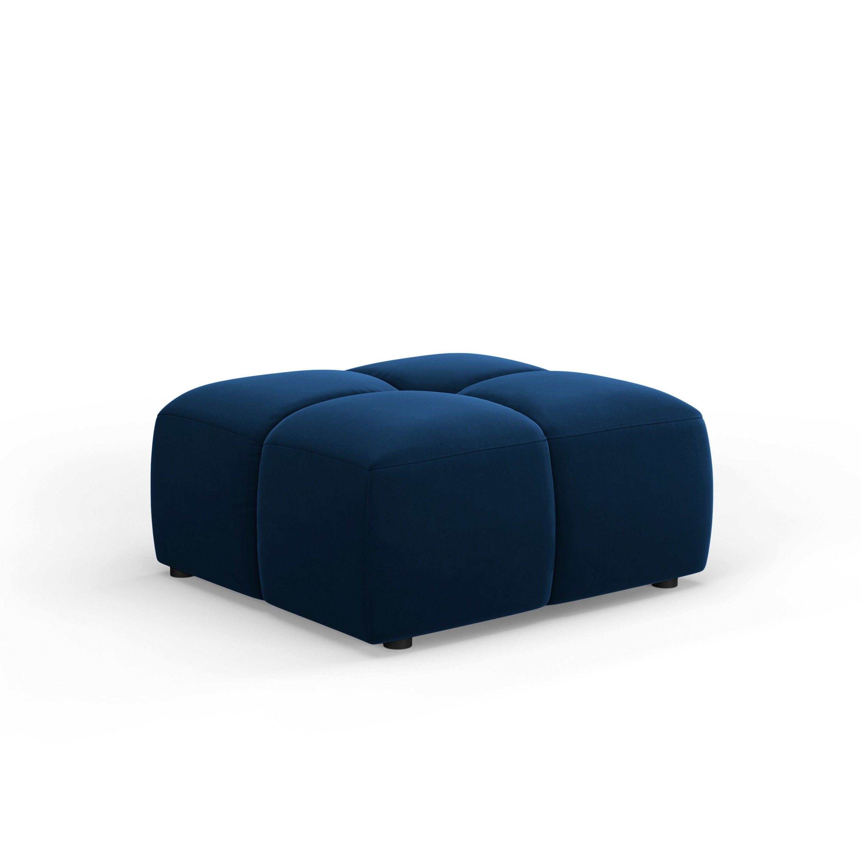 FRANCESCA velvet footstool royal blue Milo Casa Eye on Design