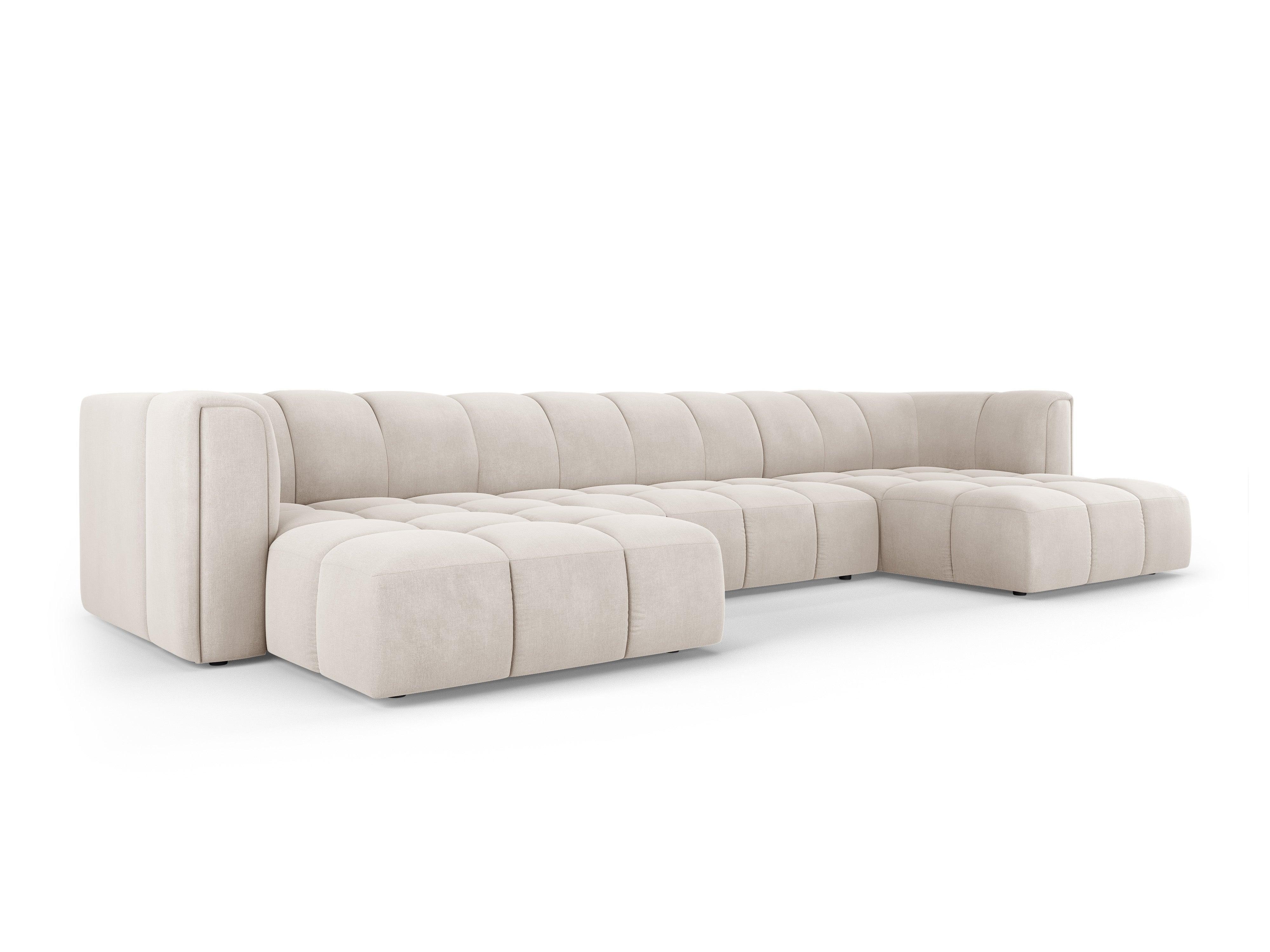 Panoramic sofa FRANCESCA beige chenille Milo Casa Eye on Design