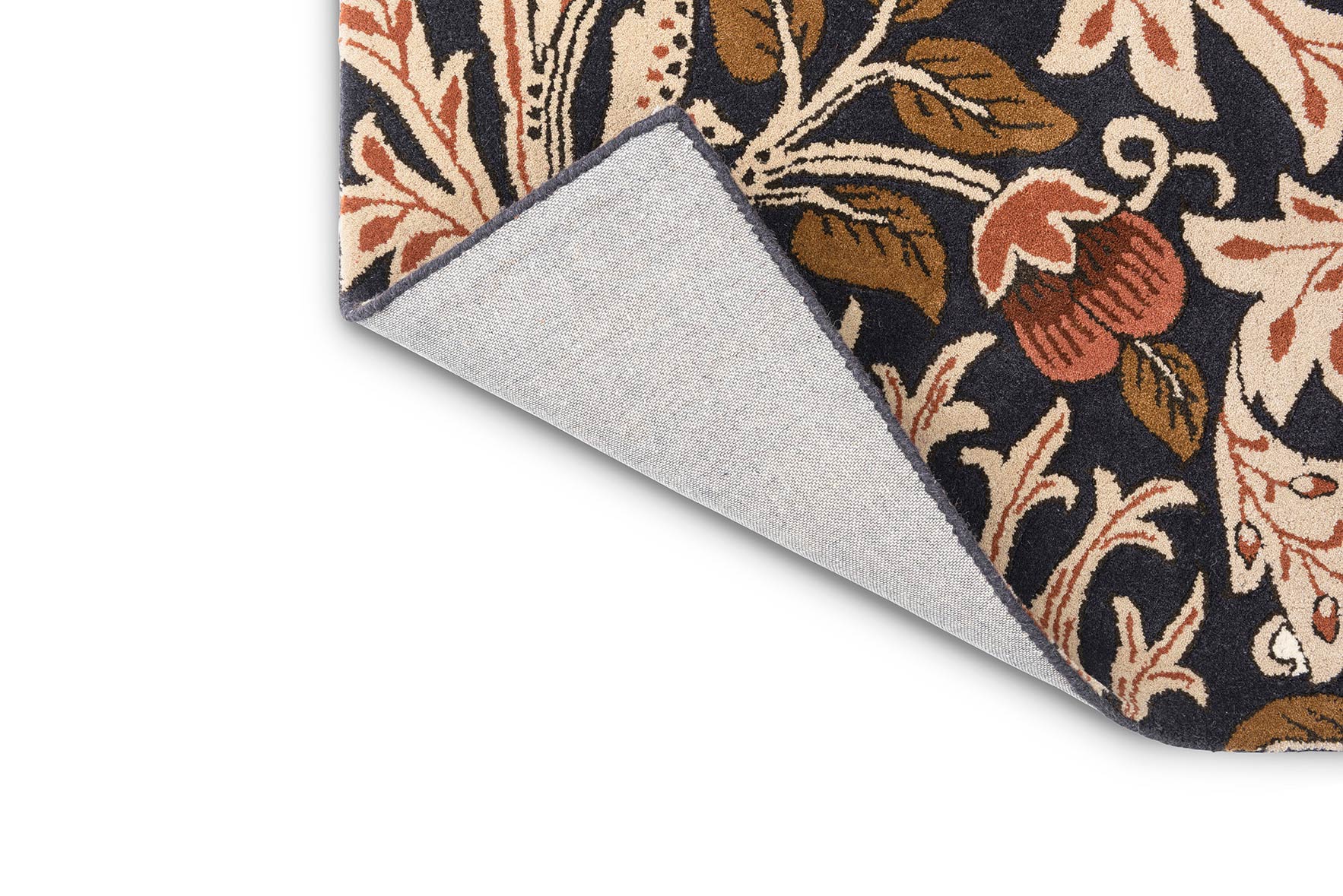 Artichoke rug Amber Charcoal beige-navy blue