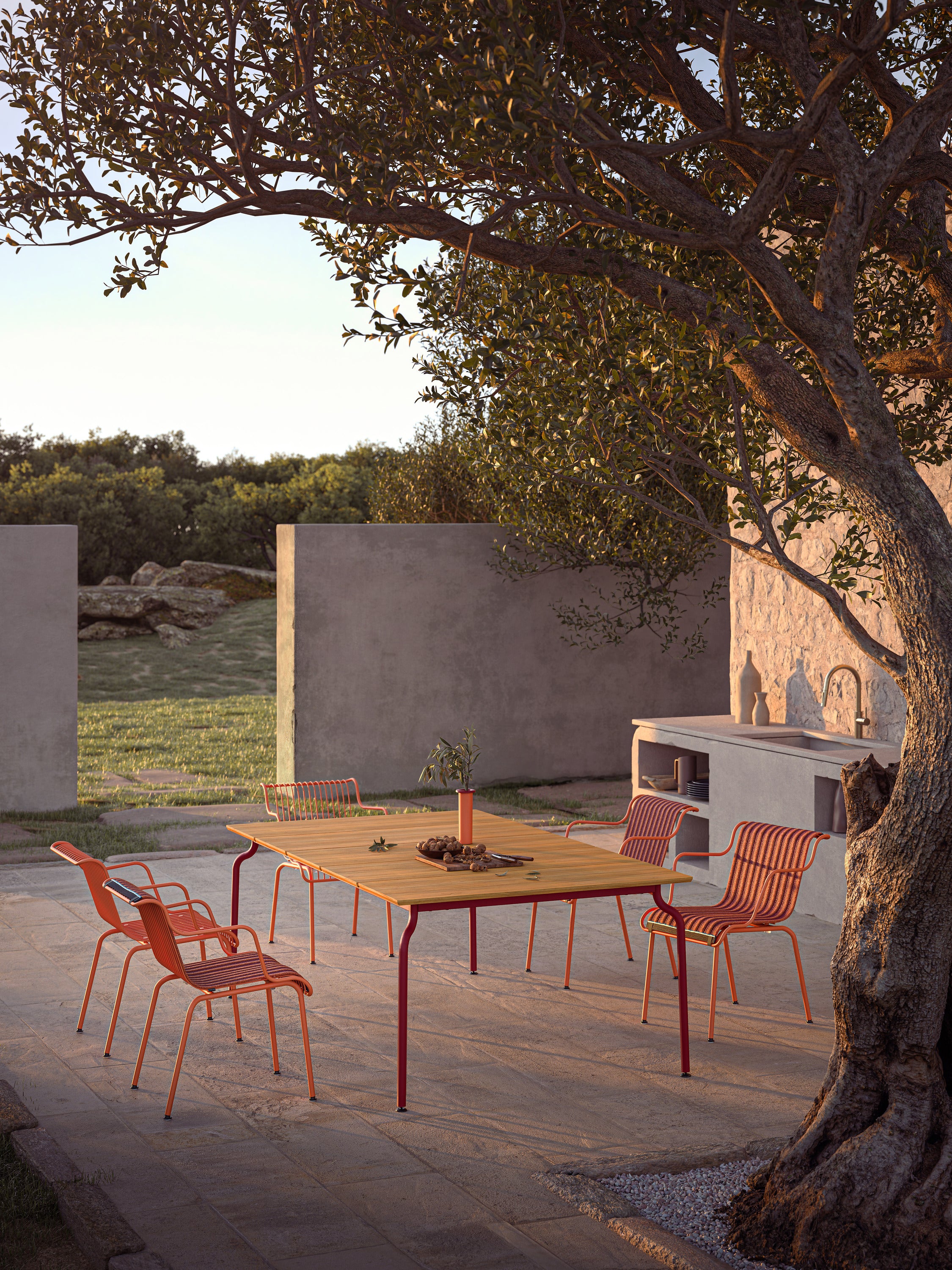 SOUTH garden chair orange