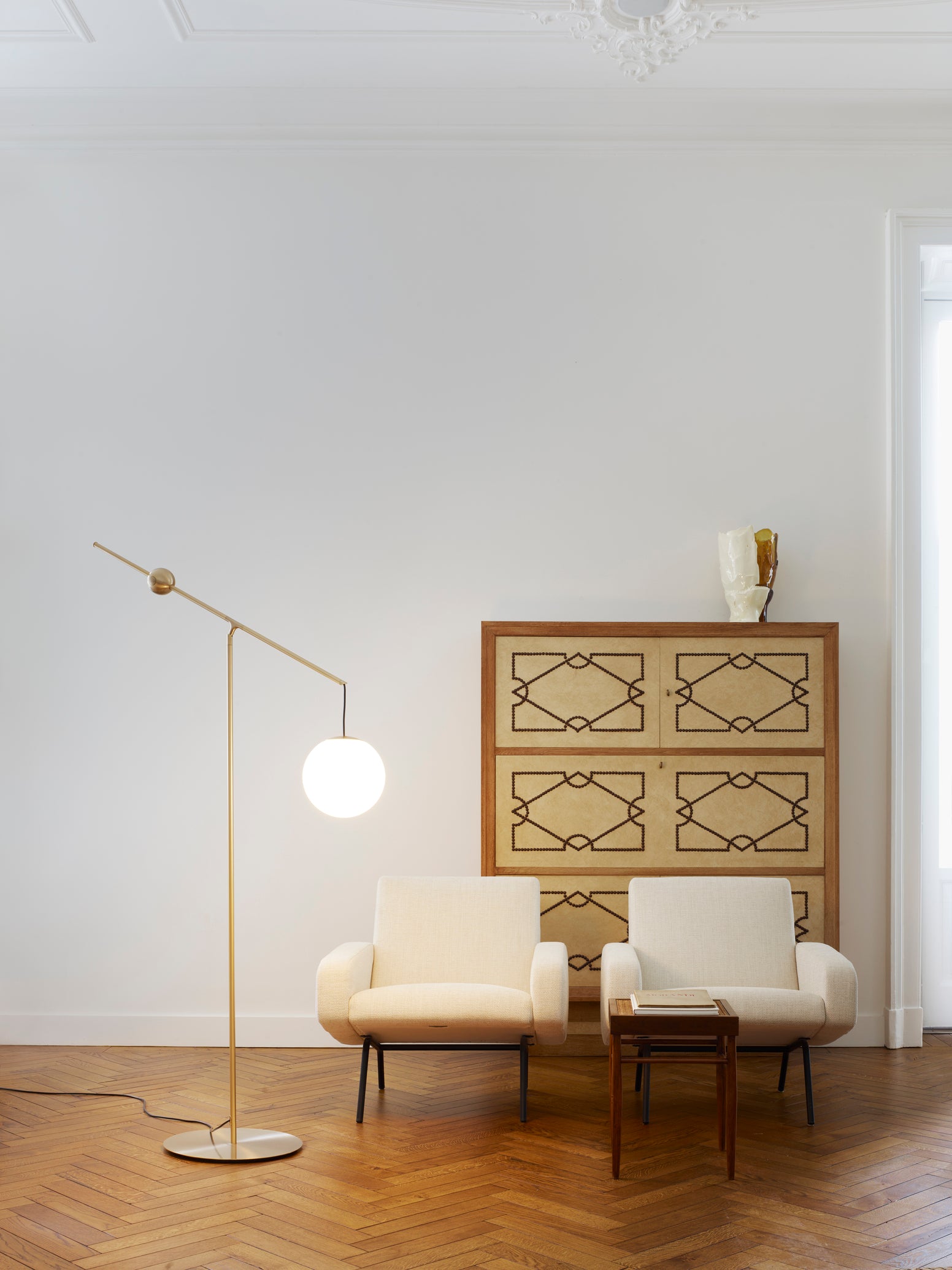 Adjustable floor lamp MALAMATA black