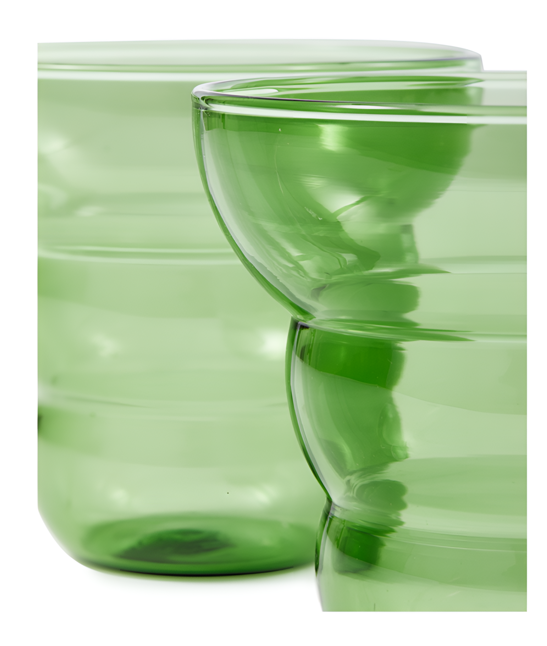 Set von Tassen MIZU KIRI dunkelgrün