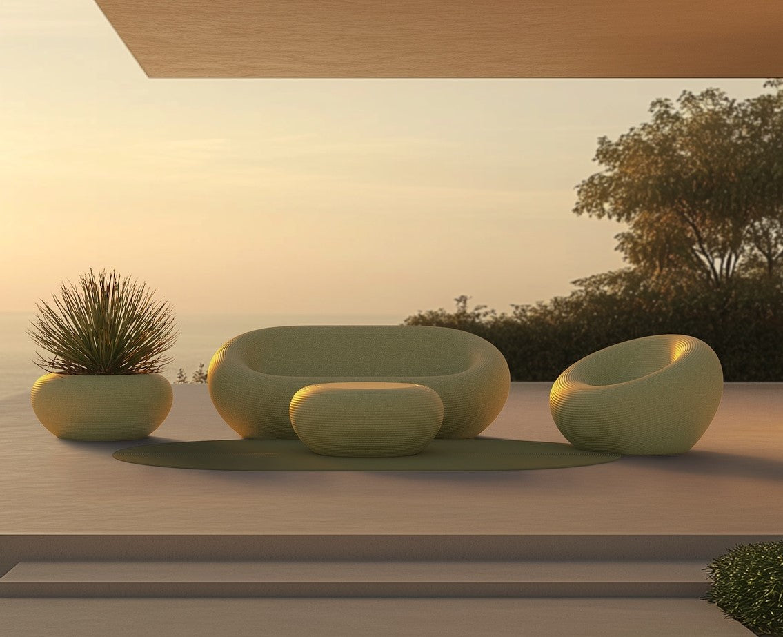 NAMI outdoor armchair warm gray