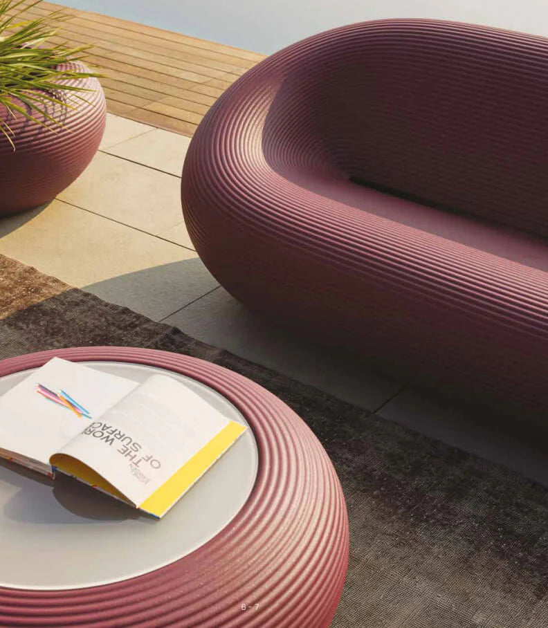 NAMI Outdoor-Couchtisch Warmes Grau
