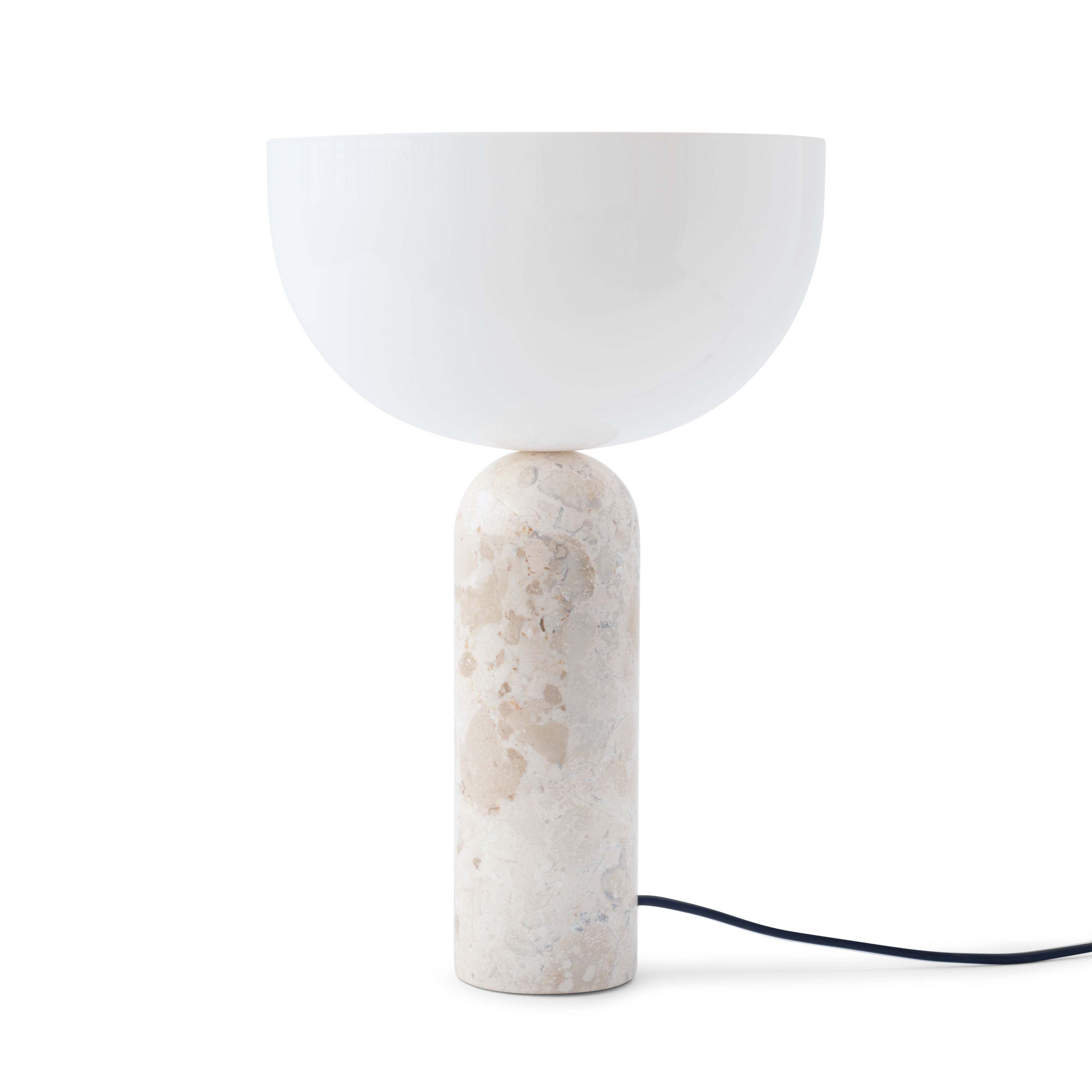 KIZU Tischleuchte Creme Marmor