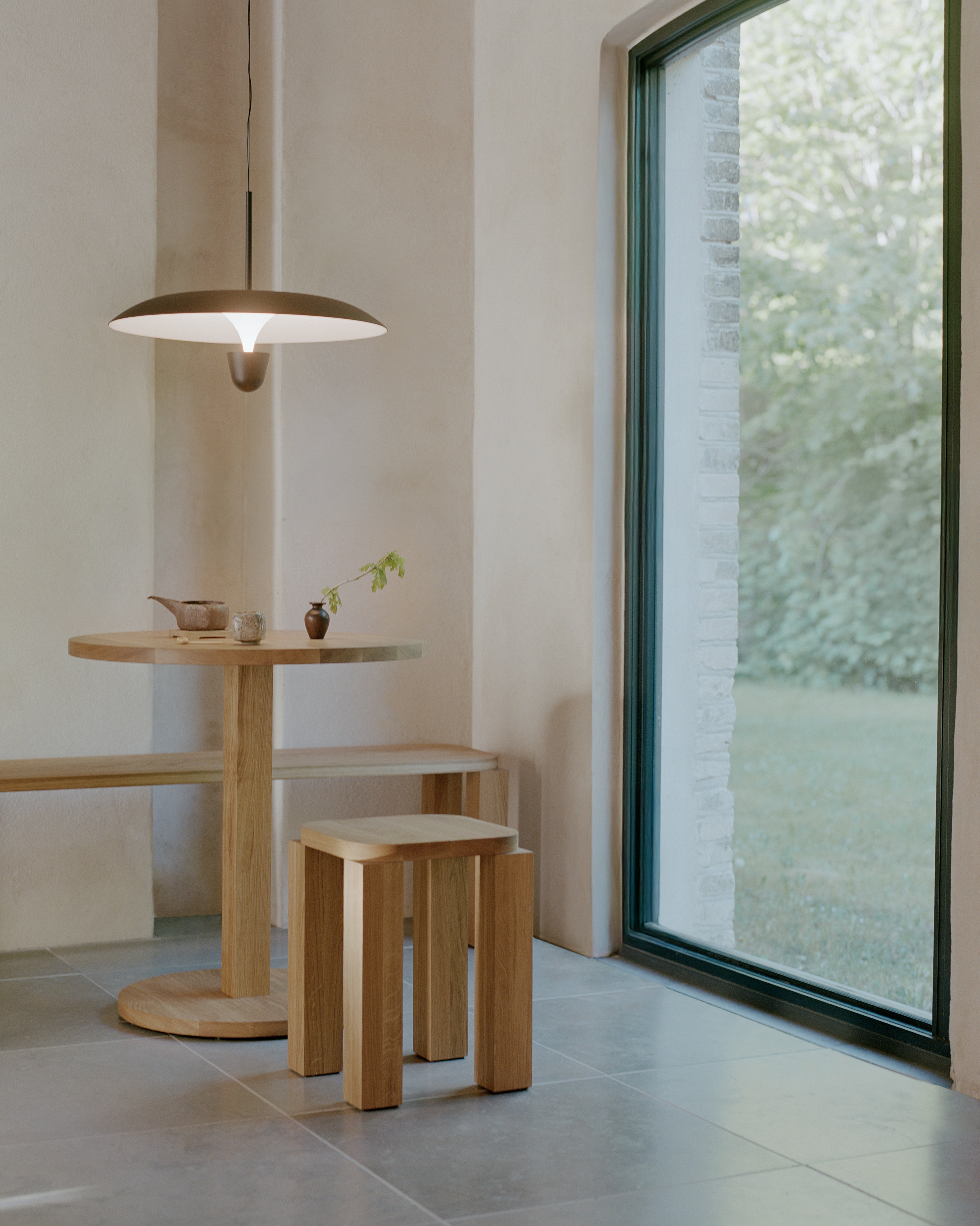 KANTARELL Pendant Lamp Black with White Finish