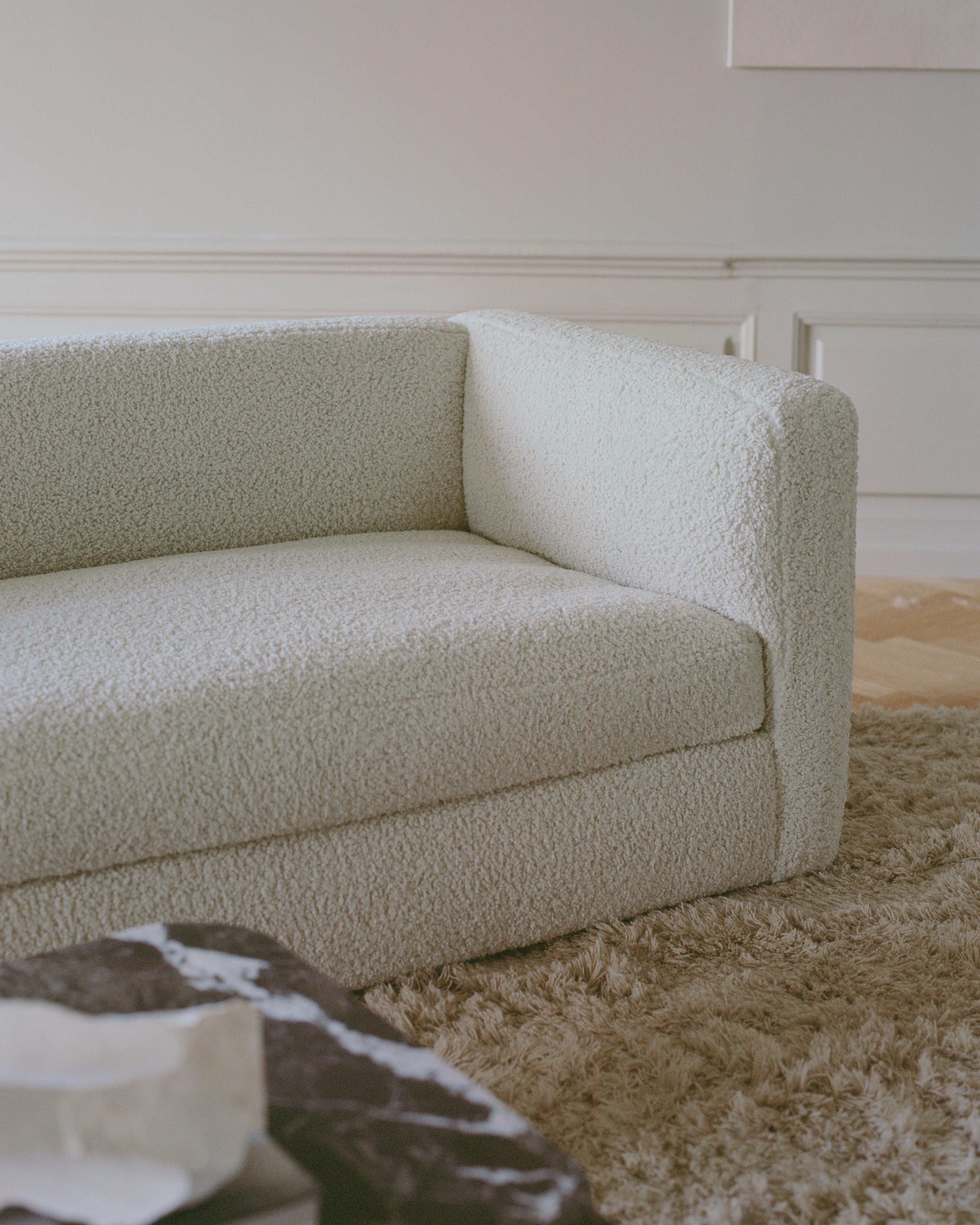 Modulare Sofa -Coda - Endelement breit rechts - Handbeschwerden