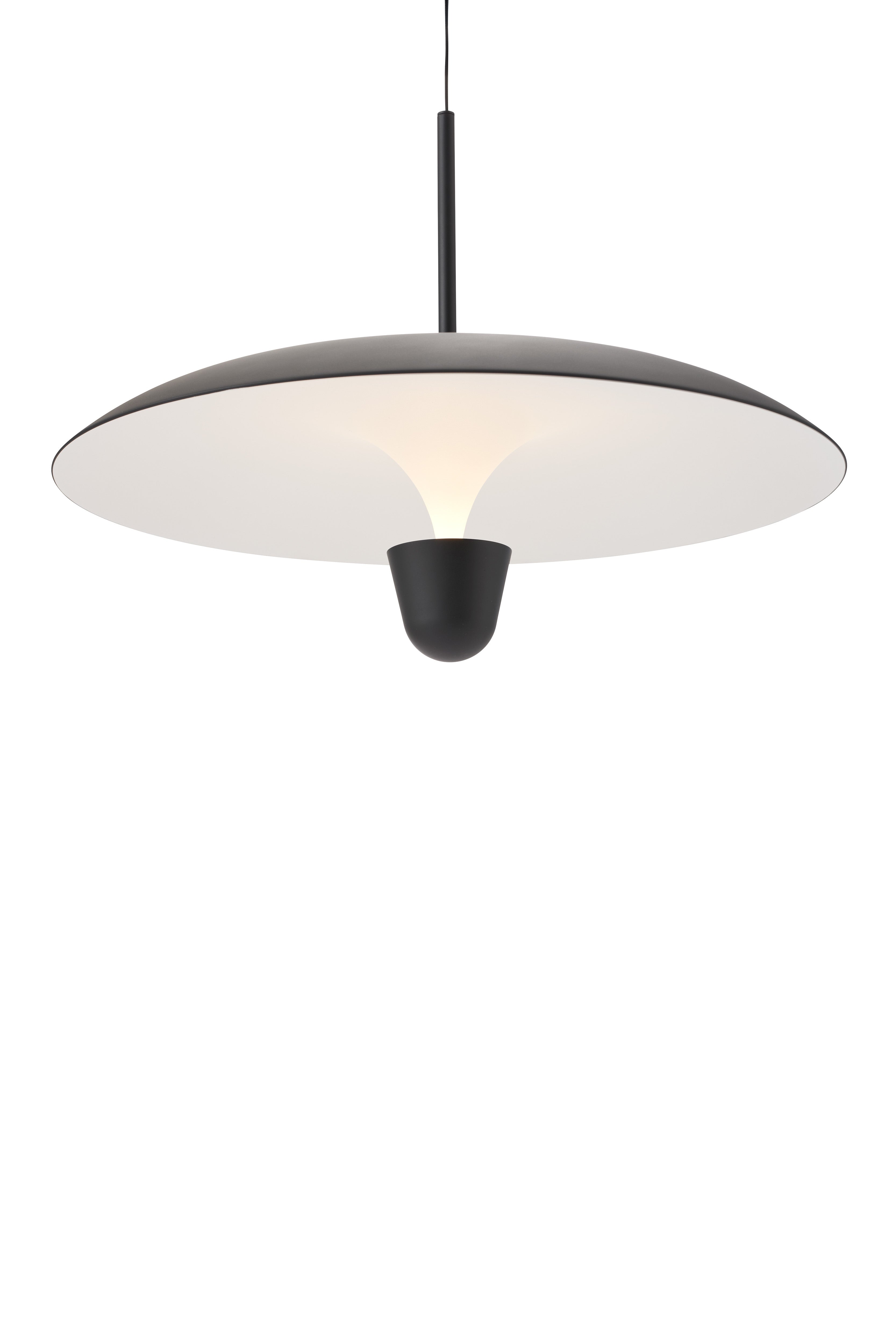 KANTARELL Pendant Lamp Black with White Finish