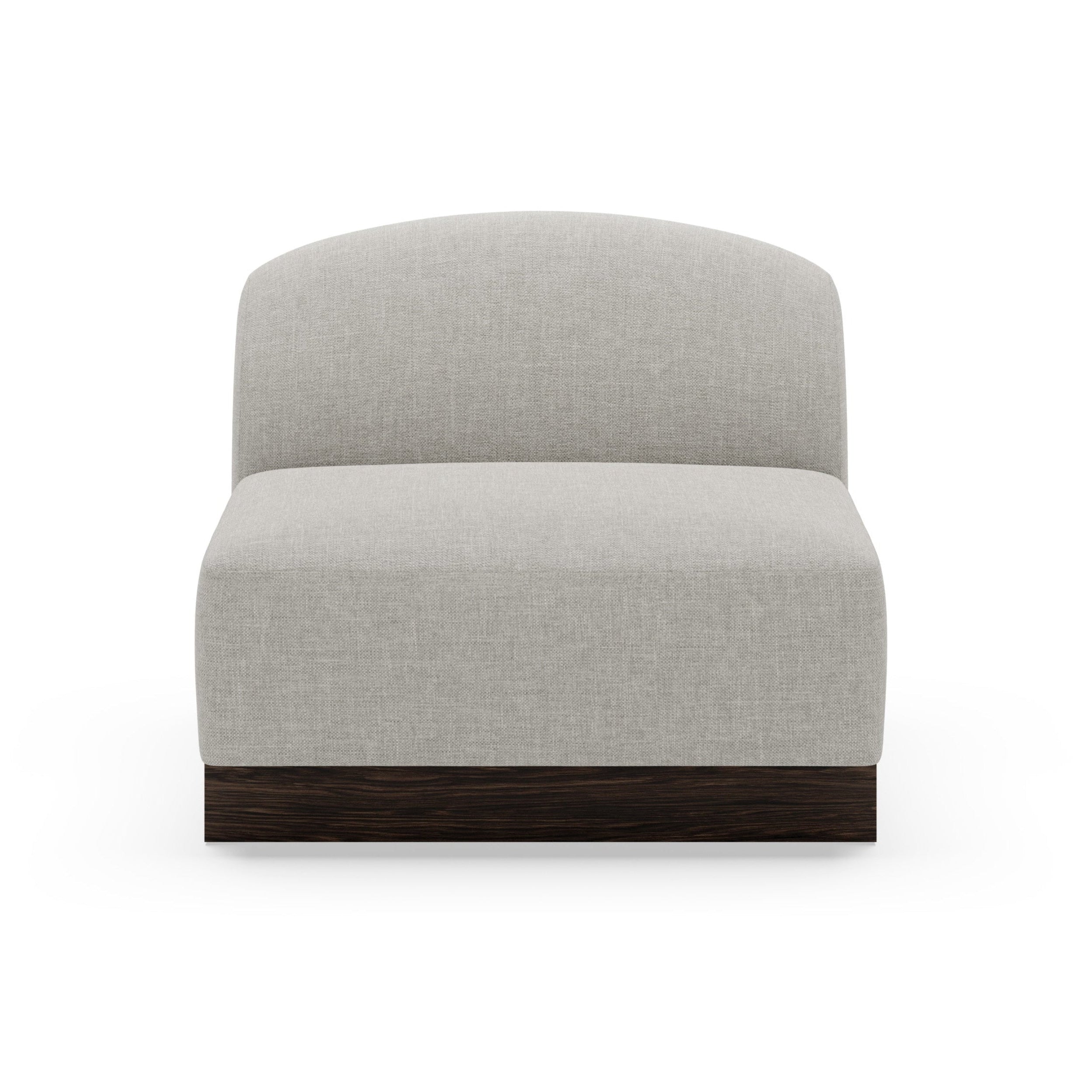 SHORE modular sofa - left-side end element without armrest, customizable