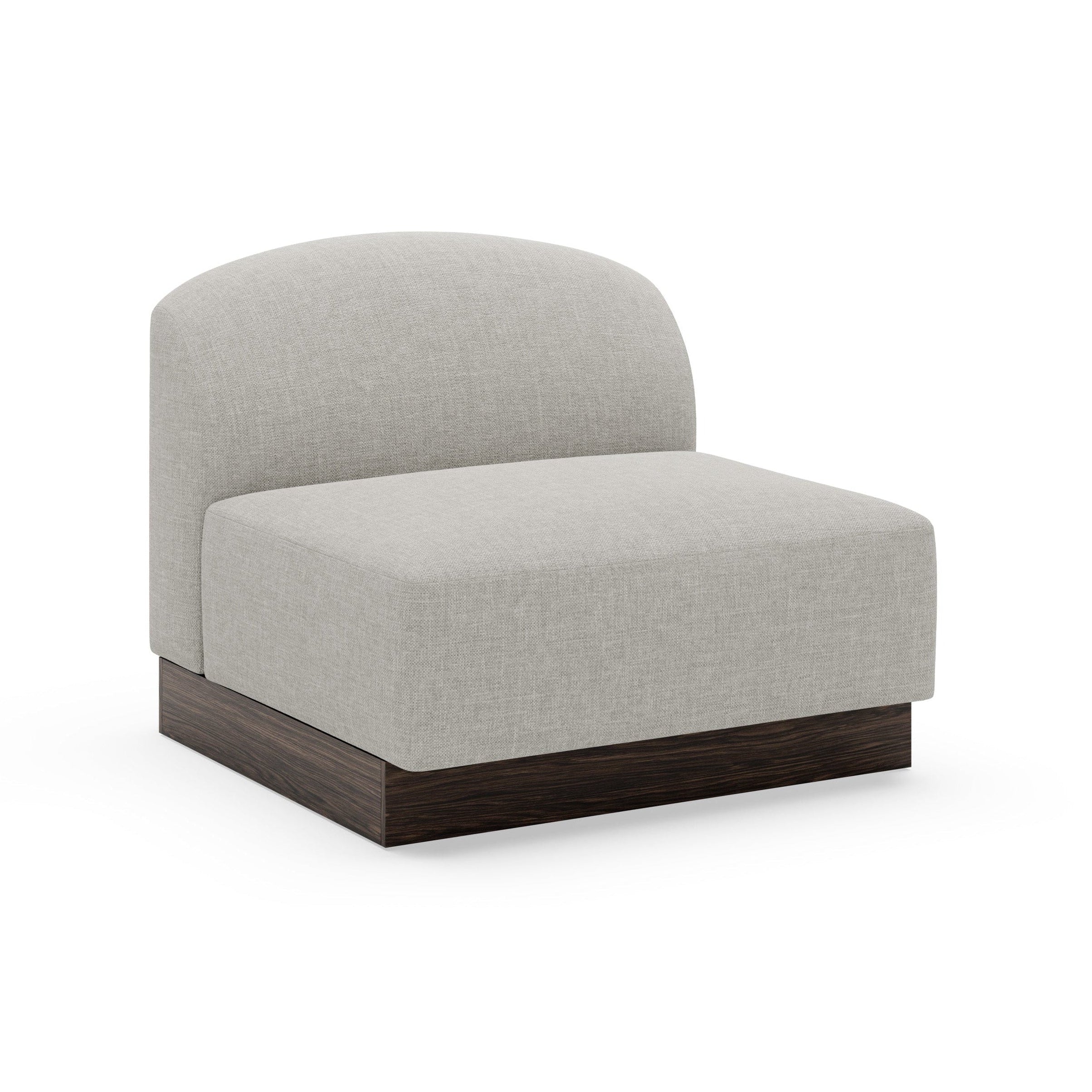 SHORE modular sofa - left-side end element without armrest, customizable