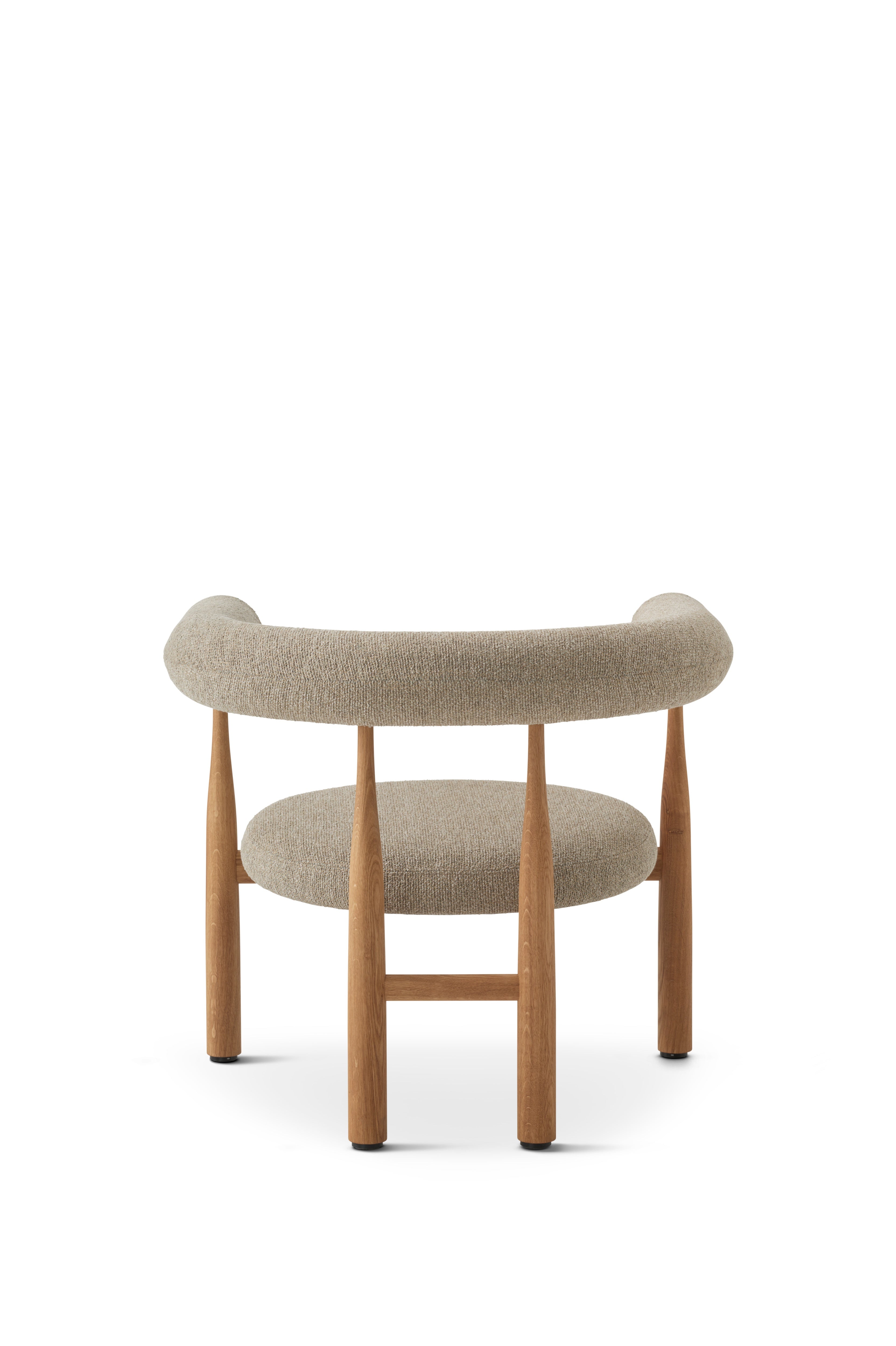 BUKOWSKI upholstered armchair with oak base