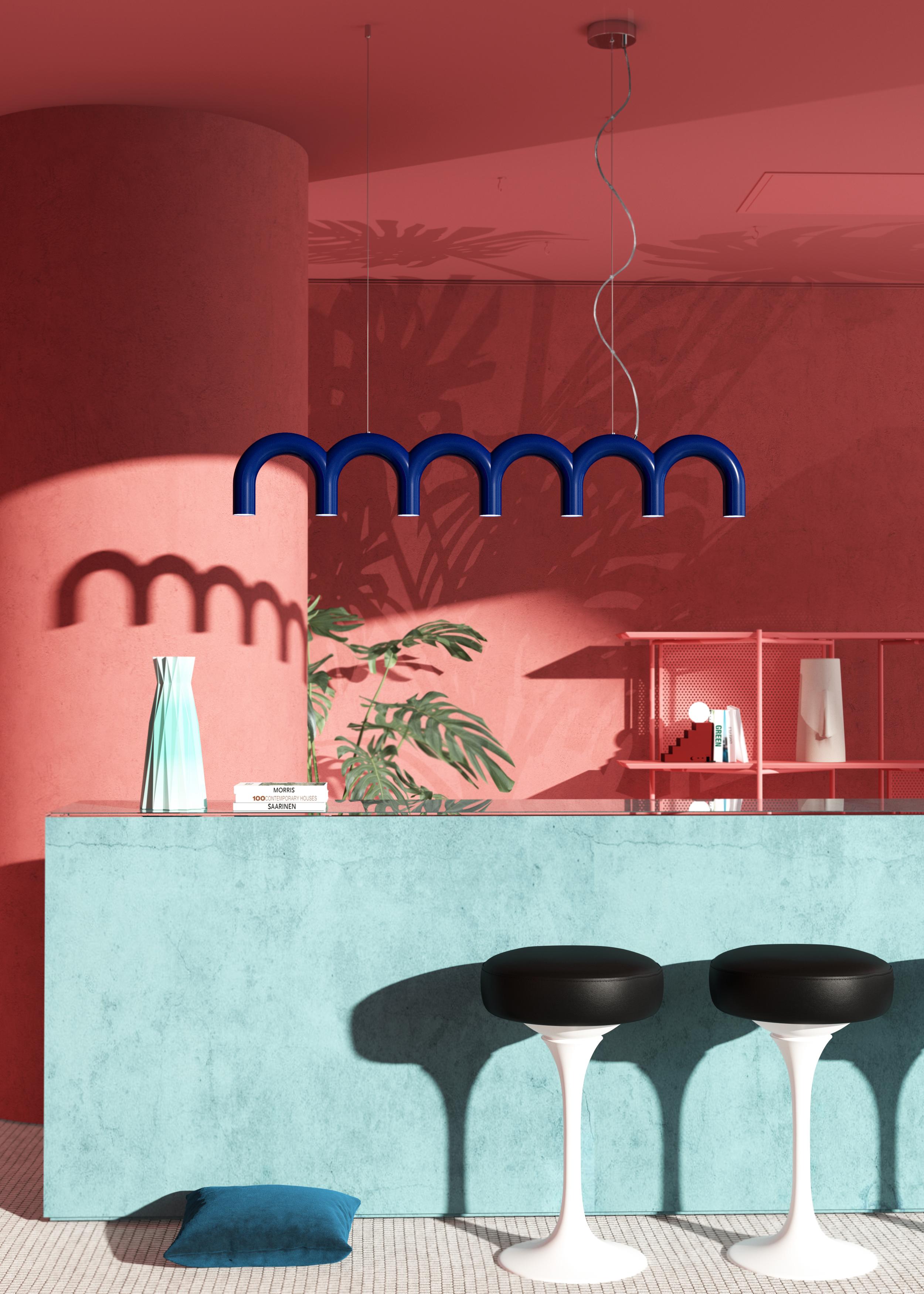 Pendelleuchte ARCH STRAIGHT blau