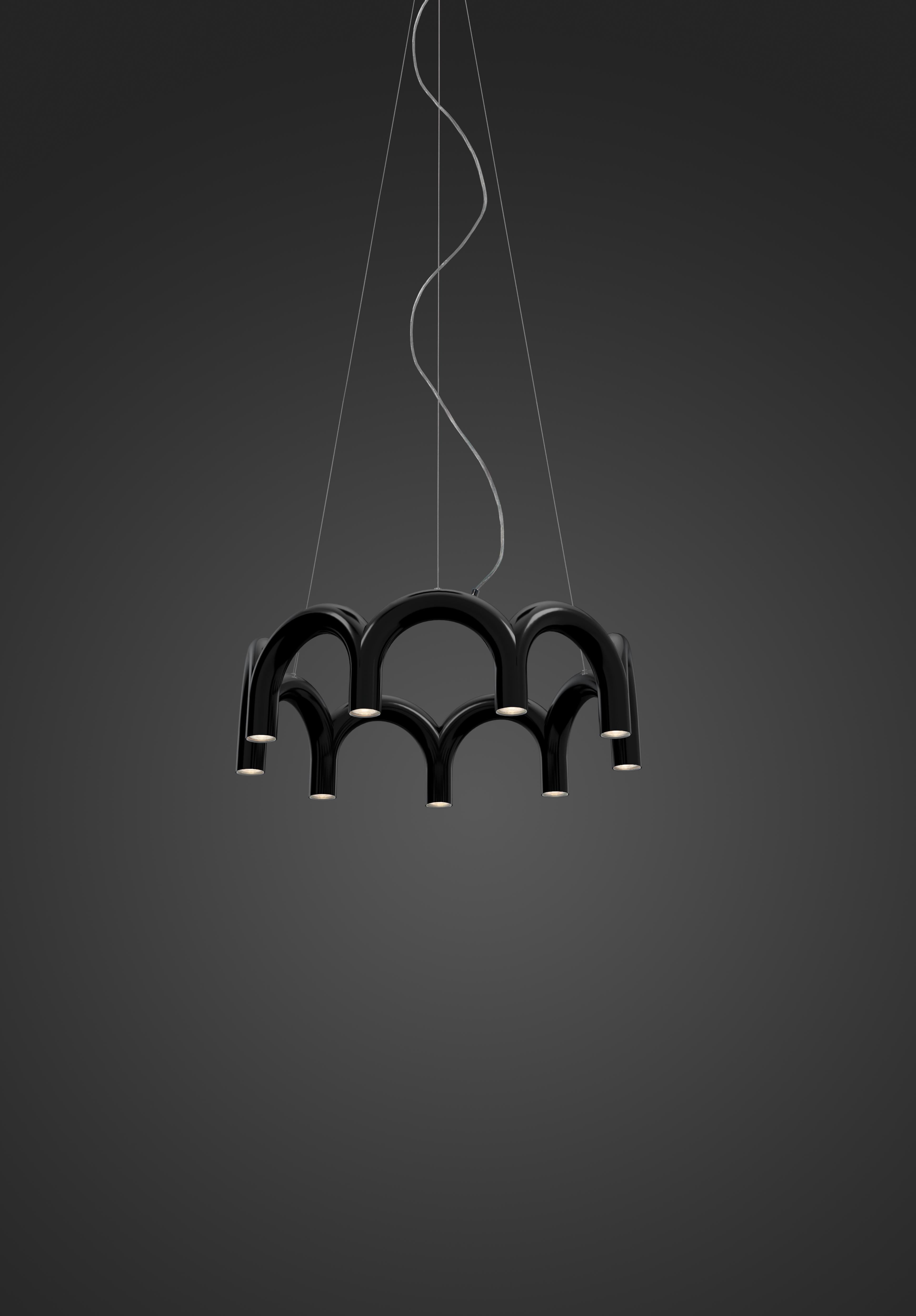 ARCH CIRCLE black pendant lamp
