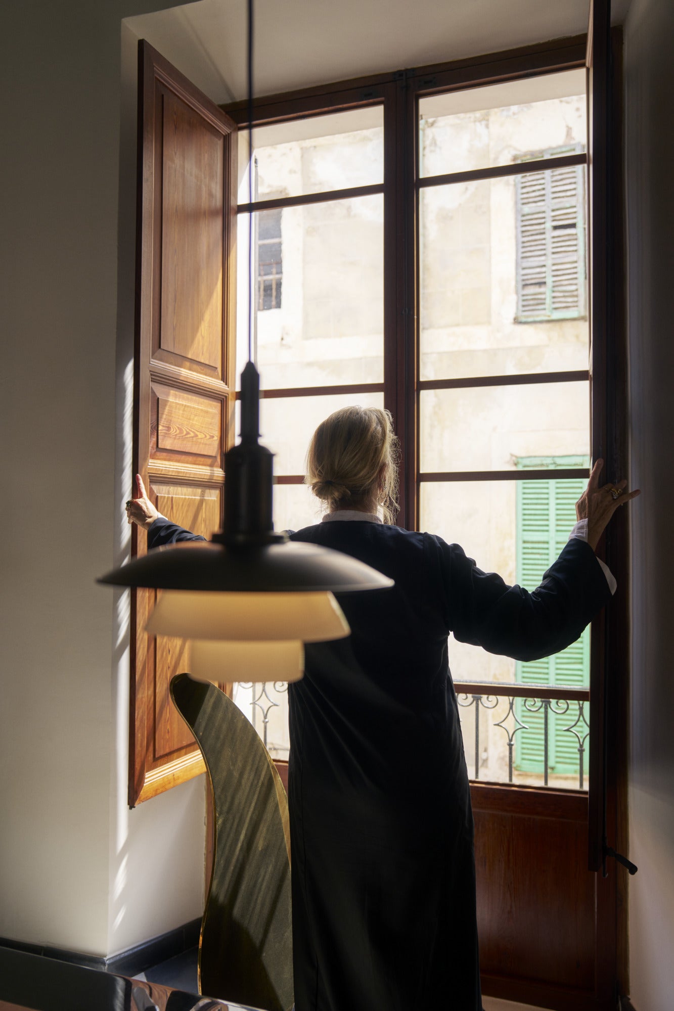 Pendelleuchte PH 3/3 weiß mit schwarzer matter Oberfläche