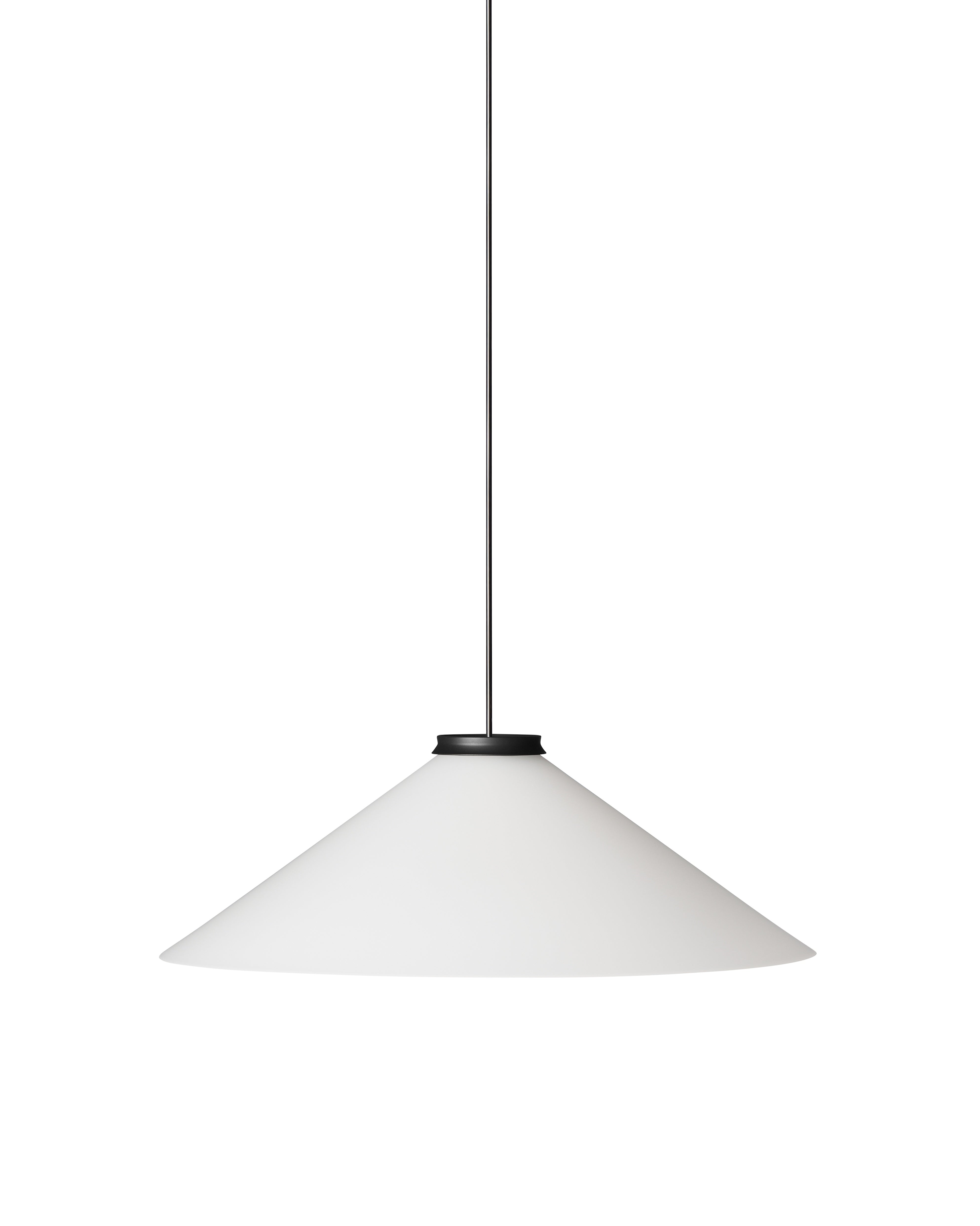 ALINE Pendant Lamp Black with White Shade