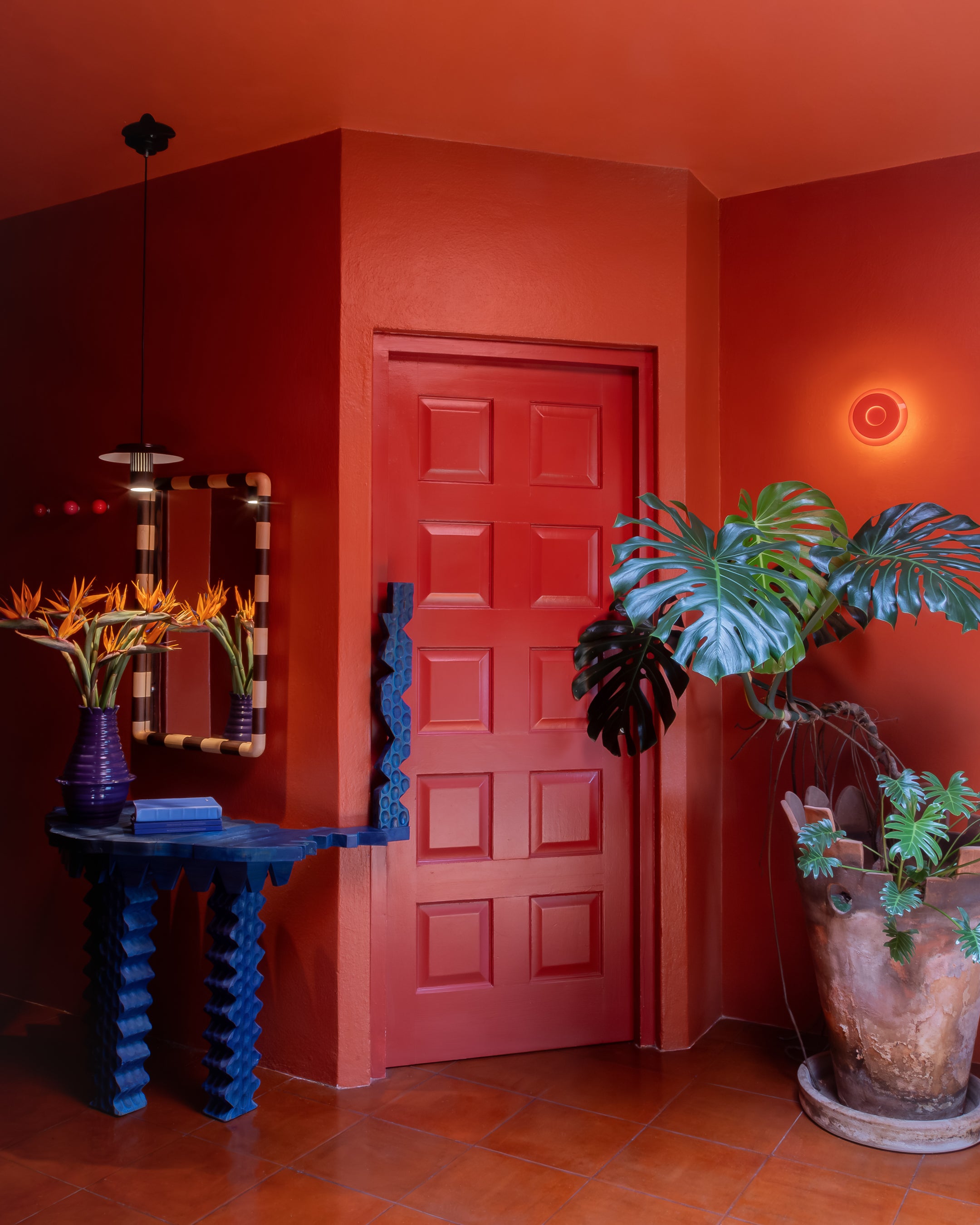 LILLE Wall Lamp Red Orange