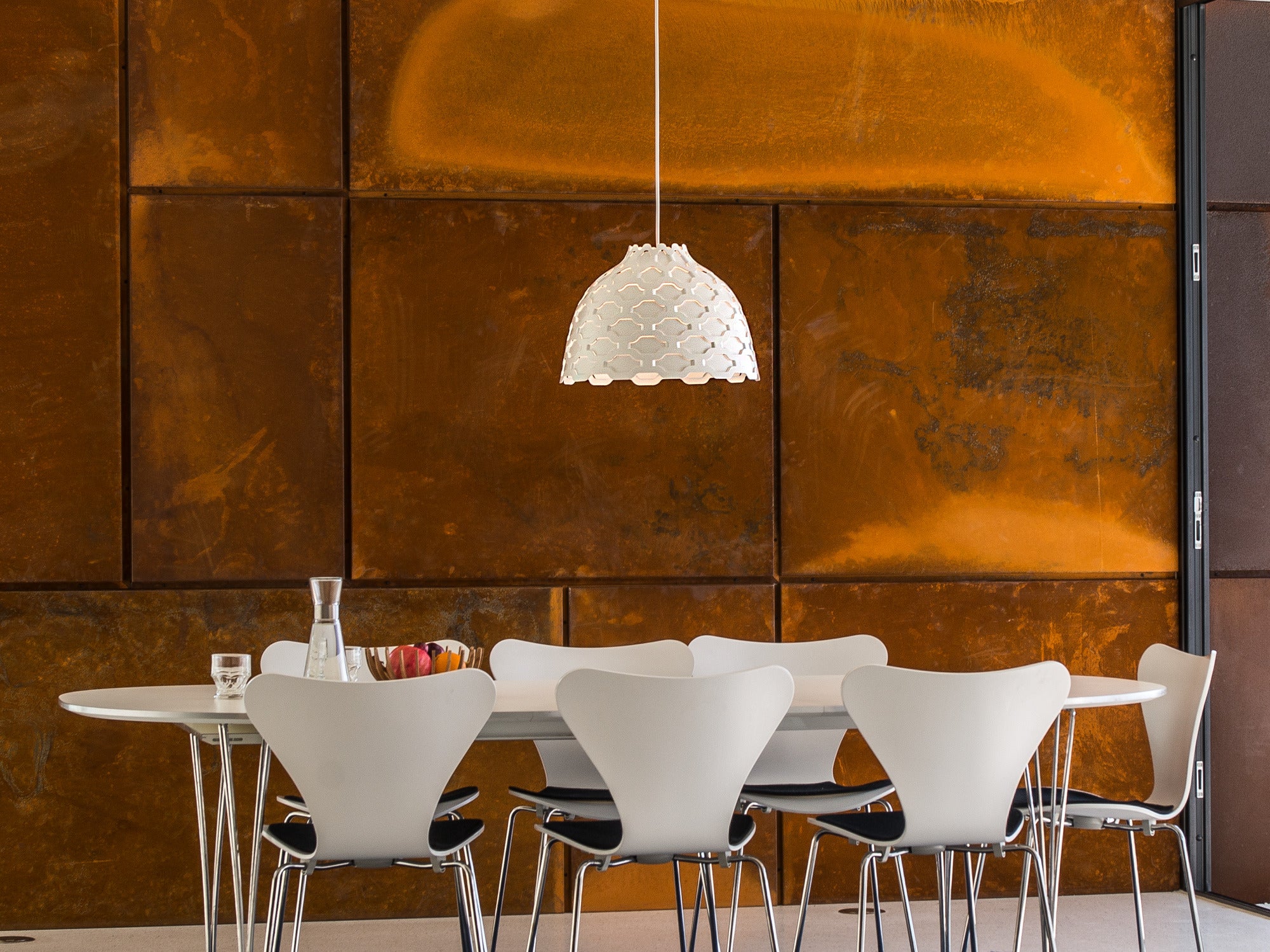 LC SHUTTERS white pendant lamp