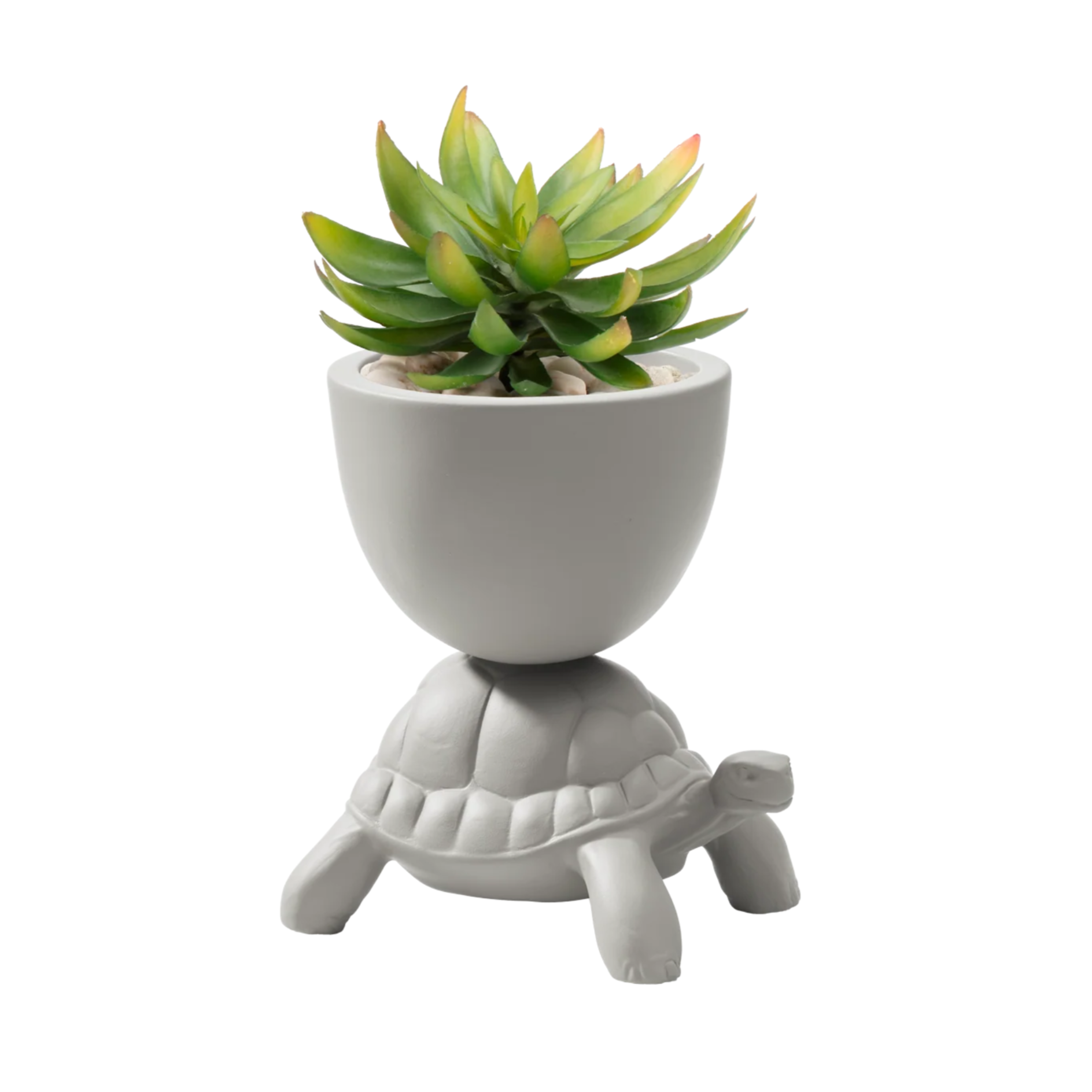 TURTLE CARRY planter light gray