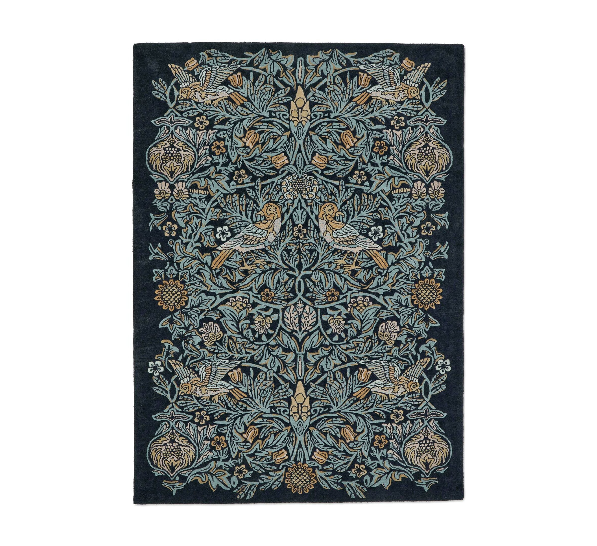 MOREW Teppich - BIRD WEBB'S BLUE Marineblau 