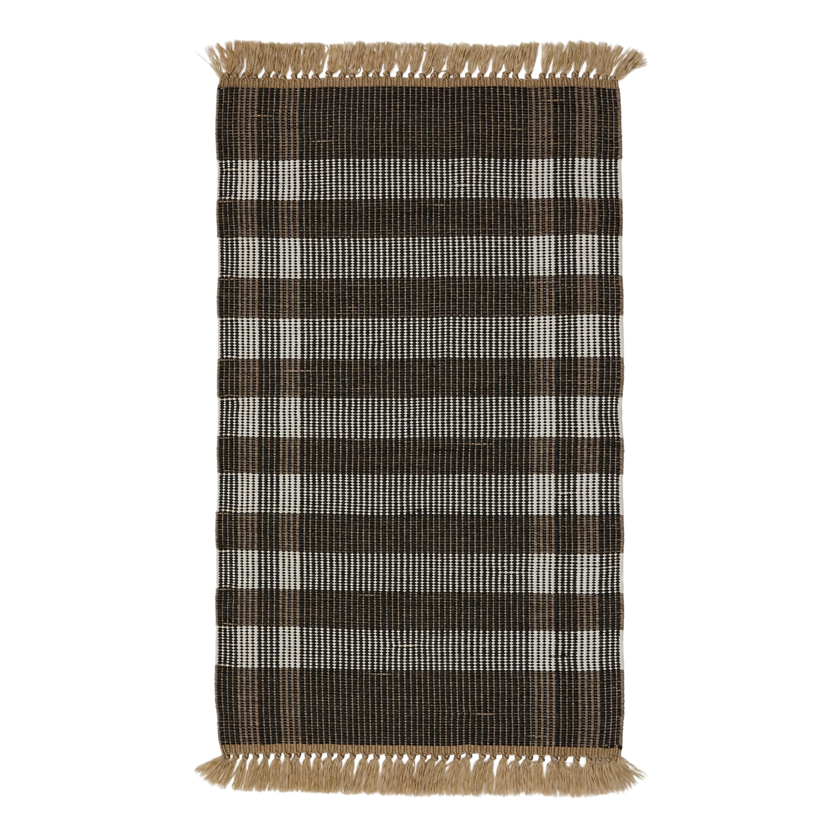 BARANI rug brown check