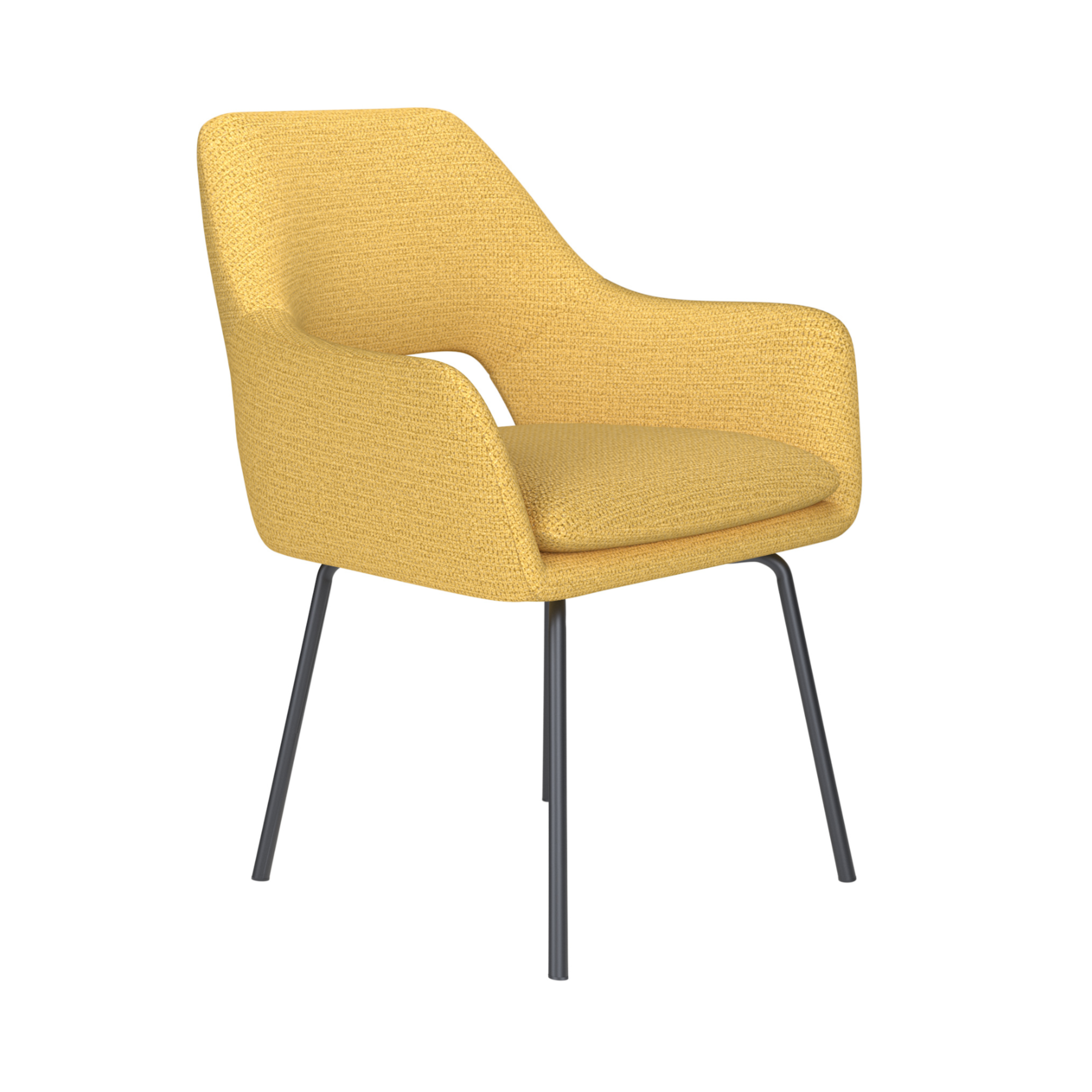MOS Chair yellow with black base